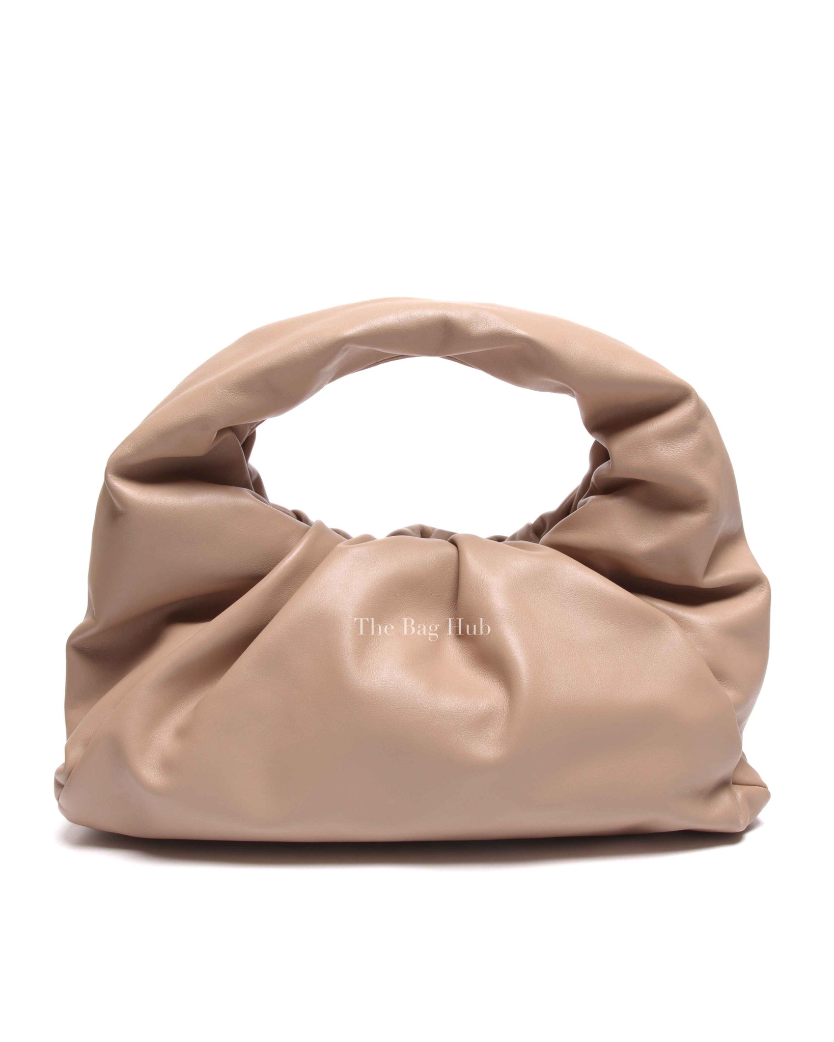 Bottega Veneta Nude Calfskin Leather The Pouch Shoulder Bag