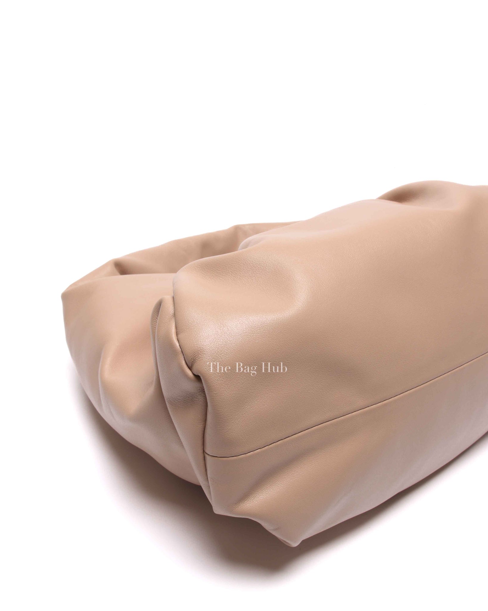 Bottega Veneta Nude Calfskin Leather The Pouch Shoulder Bag