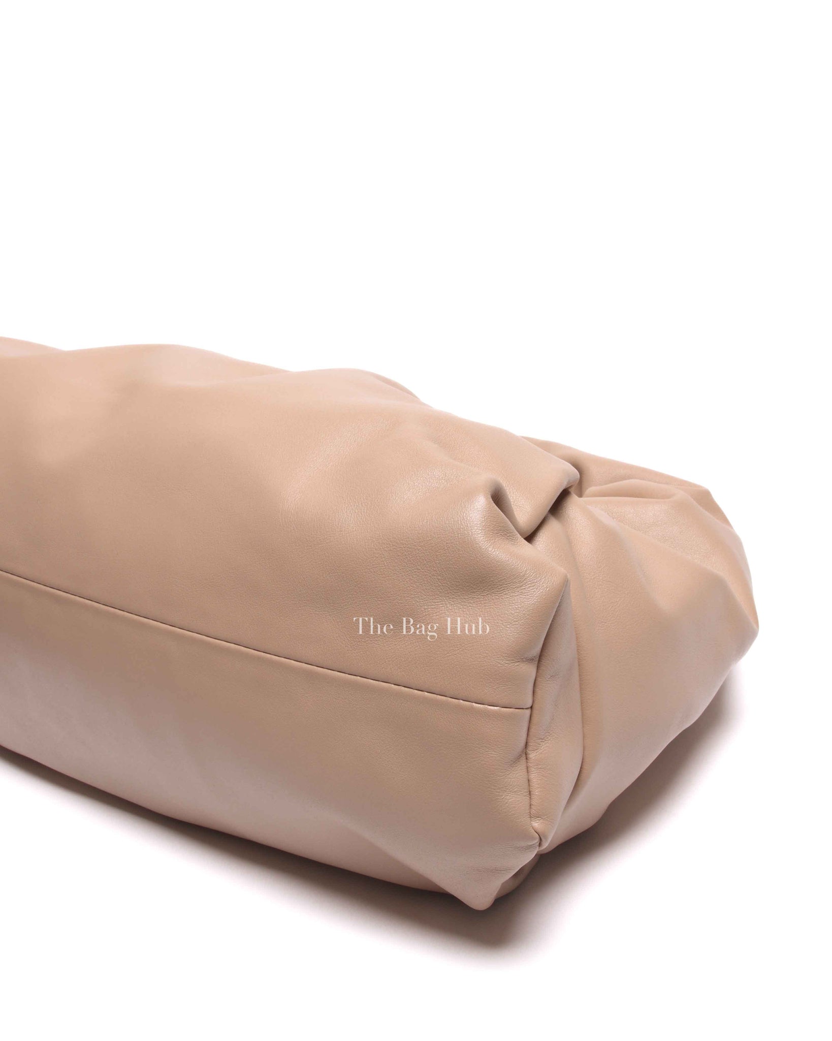 Bottega Veneta Nude Calfskin Leather The Pouch Shoulder Bag