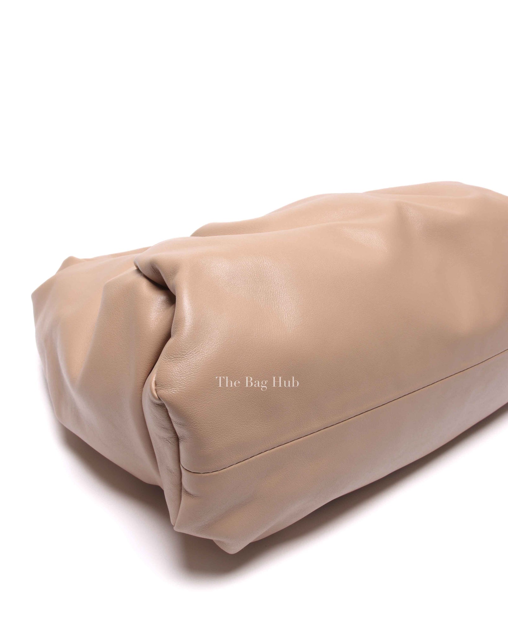 Bottega Veneta Nude Calfskin Leather The Pouch Shoulder Bag