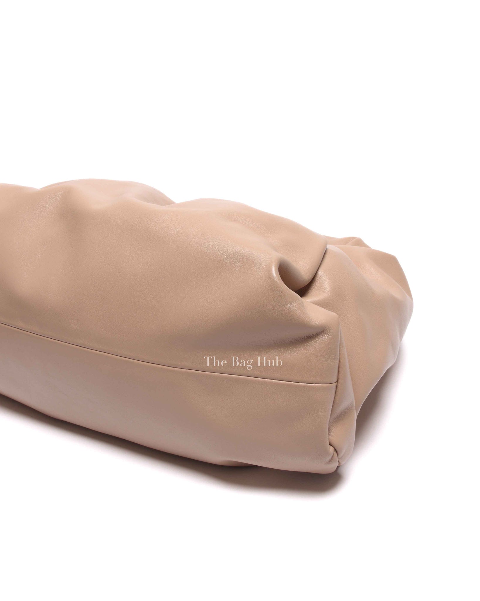 Bottega Veneta Nude Calfskin Leather The Pouch Shoulder Bag