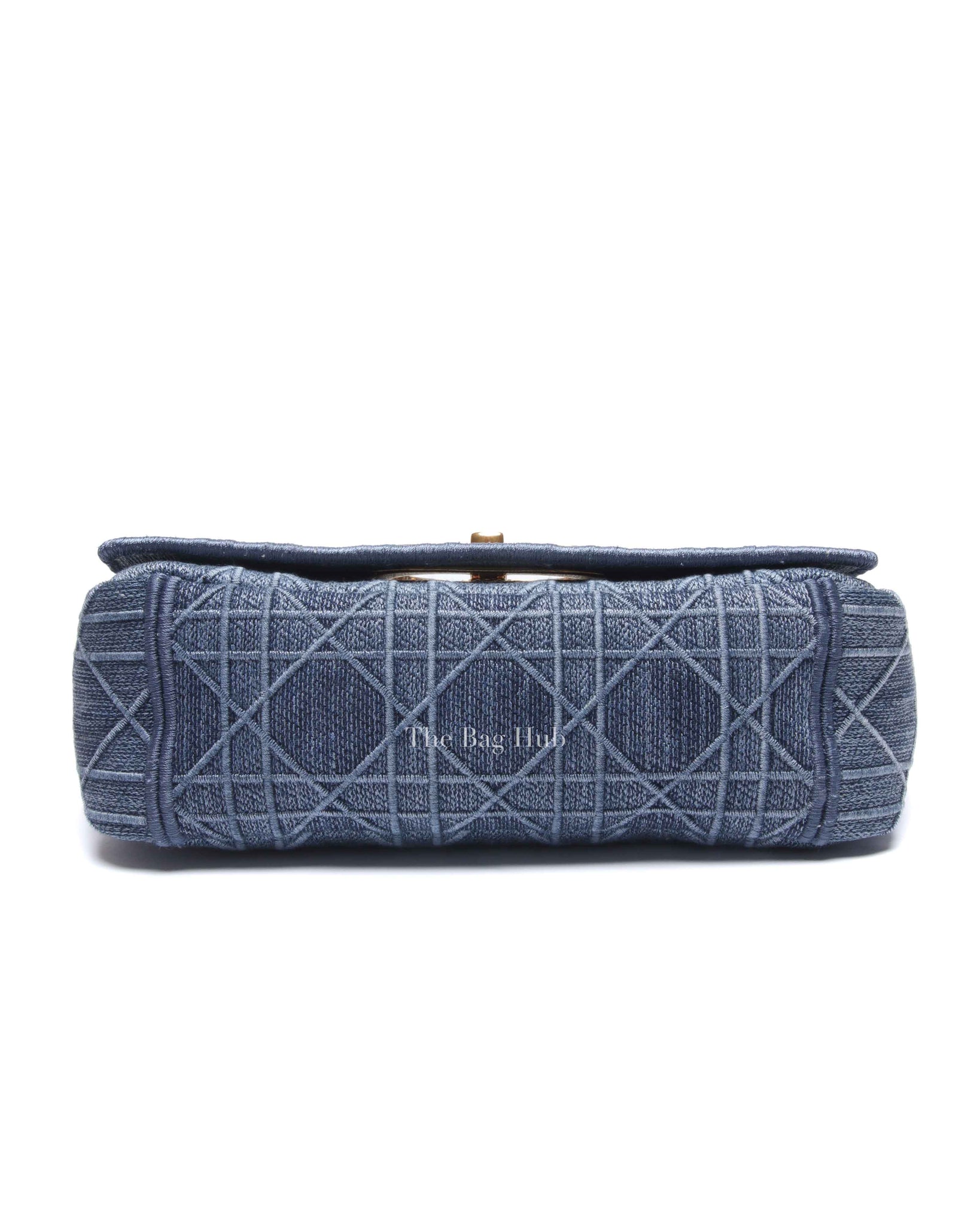 Dior Blue Denim Cannage Caro Small Bag