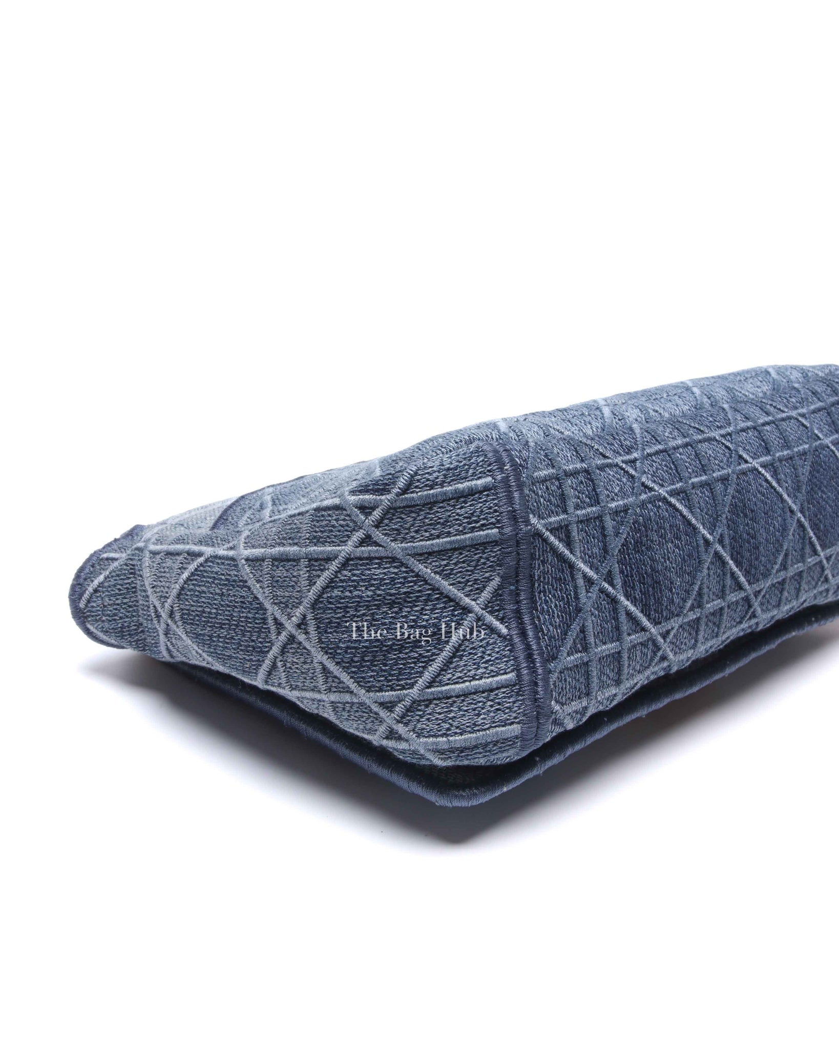 Dior Blue Denim Cannage Caro Small Bag