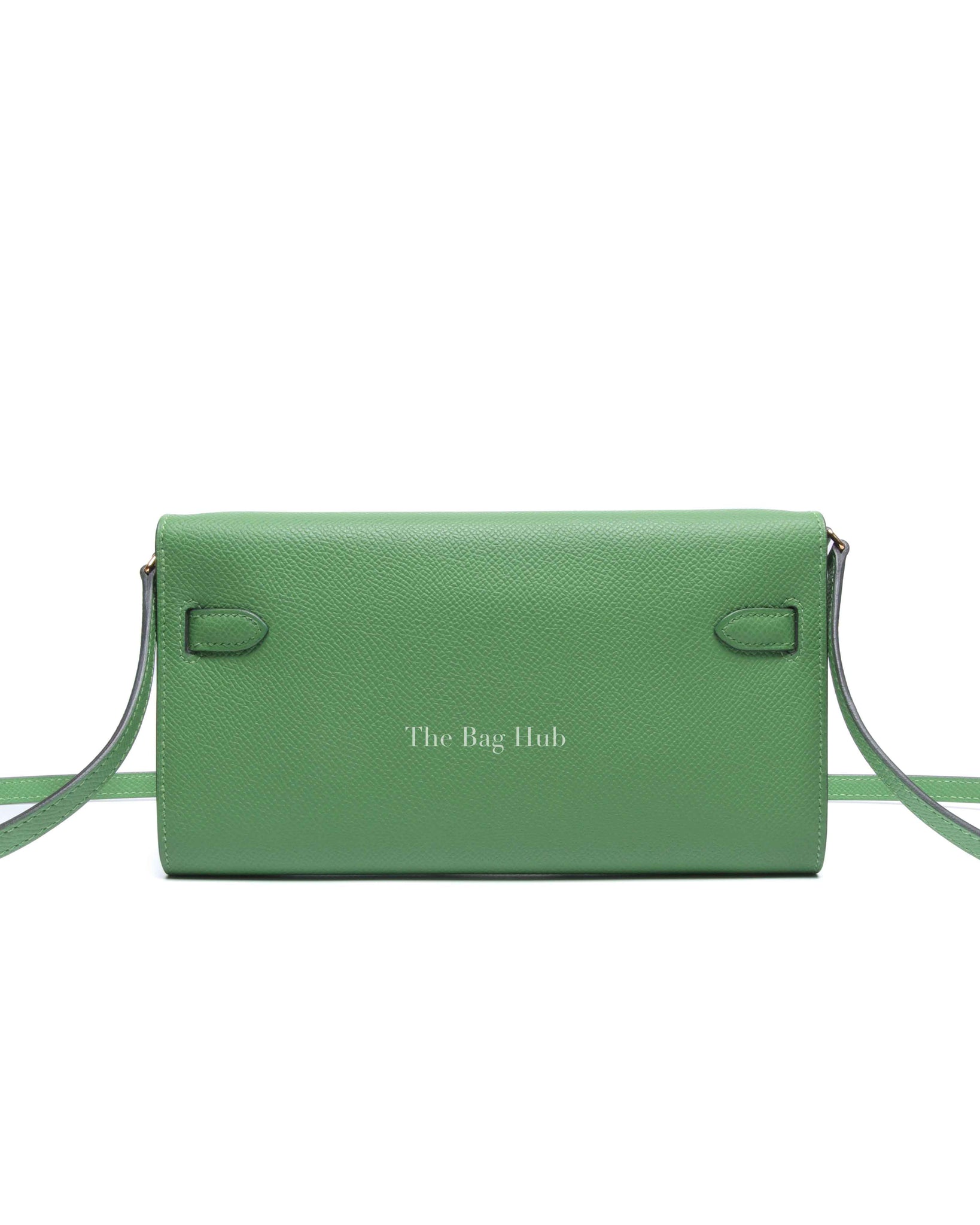 Hermes Vert Yucca Epsom Kelly To Go Wallet GHW