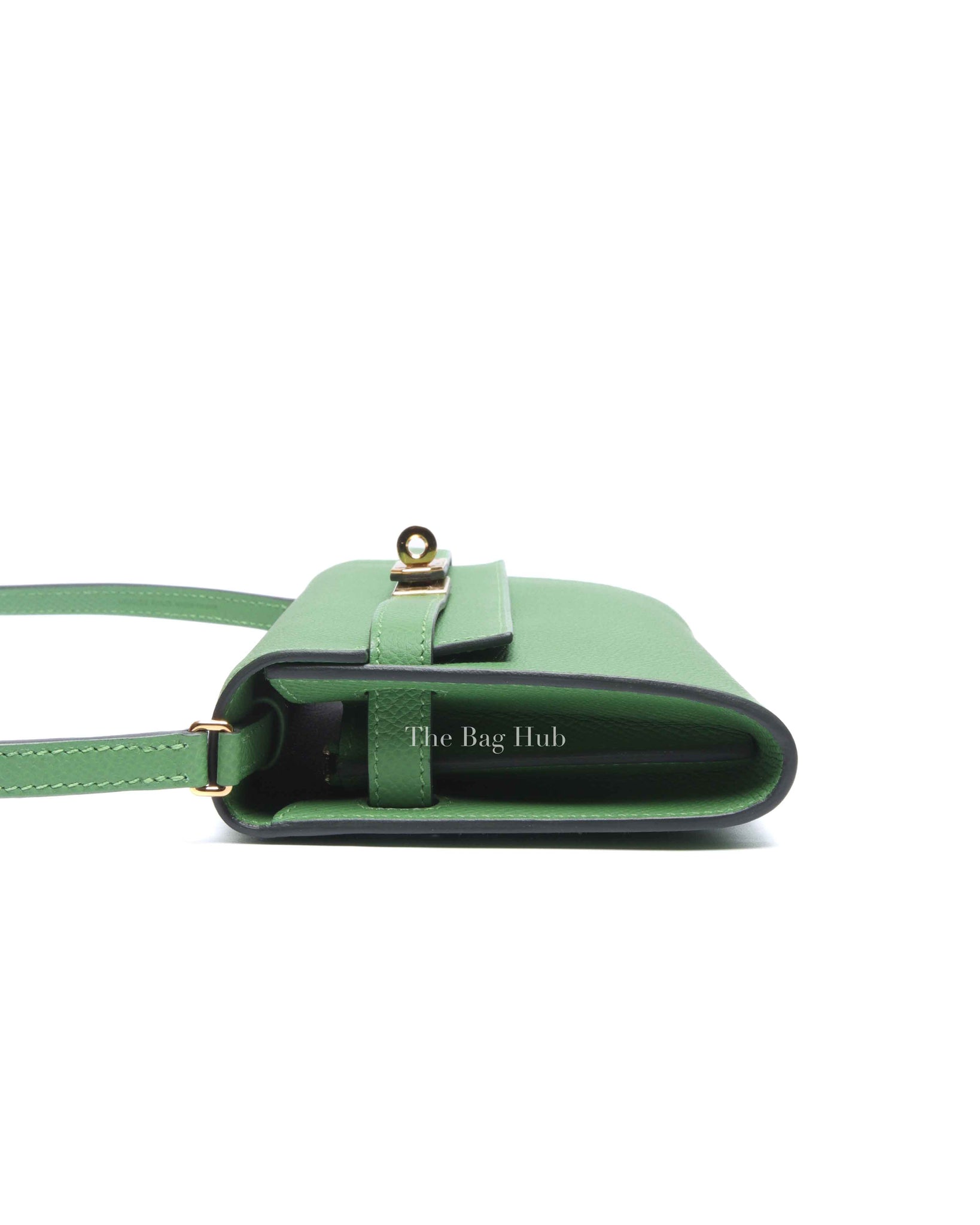 Hermes Vert Yucca Epsom Kelly To Go Wallet GHW