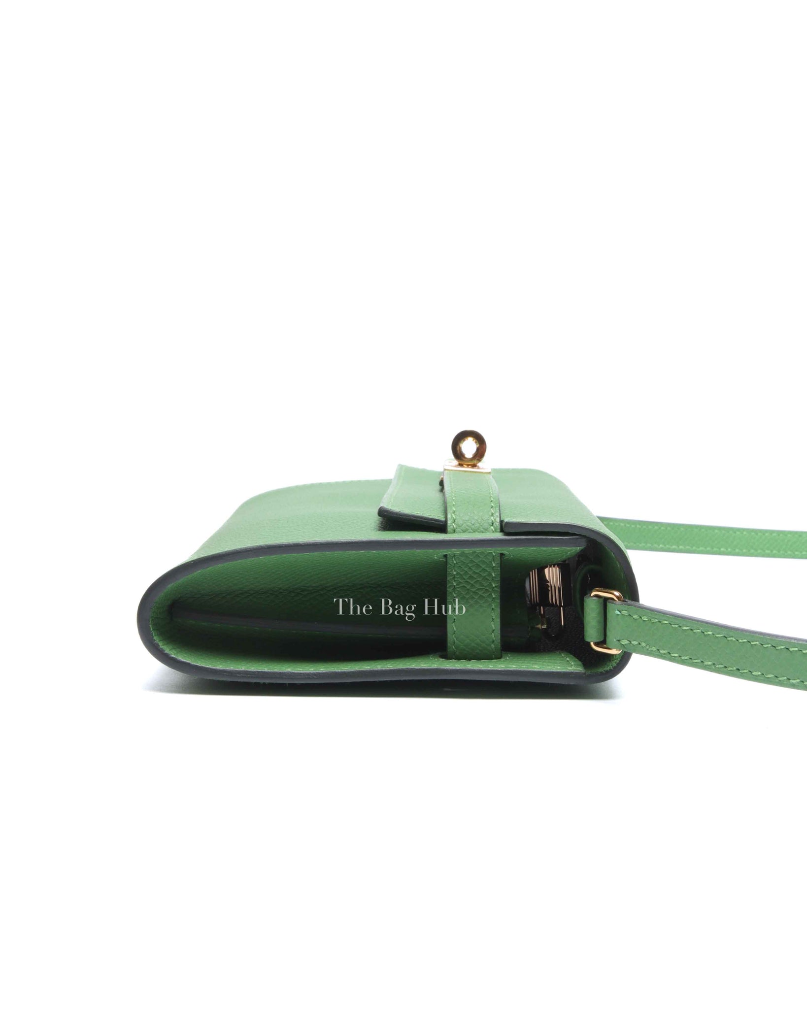 Hermes Vert Yucca Epsom Kelly To Go Wallet GHW