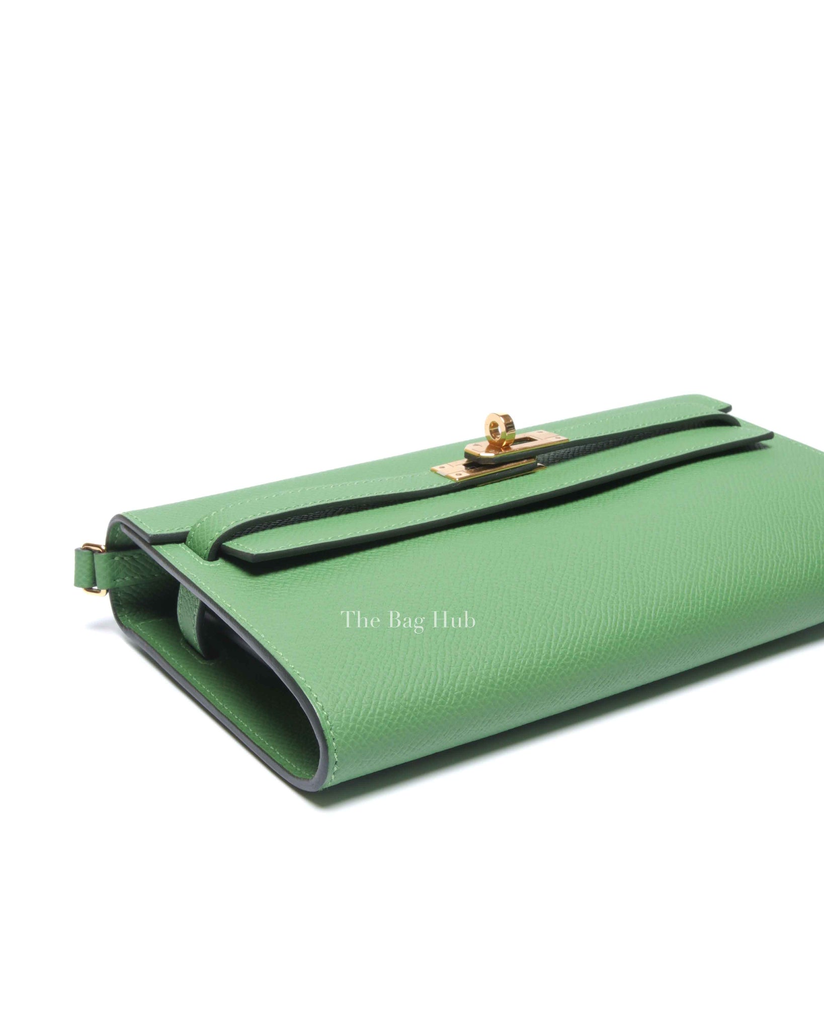 Hermes Vert Yucca Epsom Kelly To Go Wallet GHW