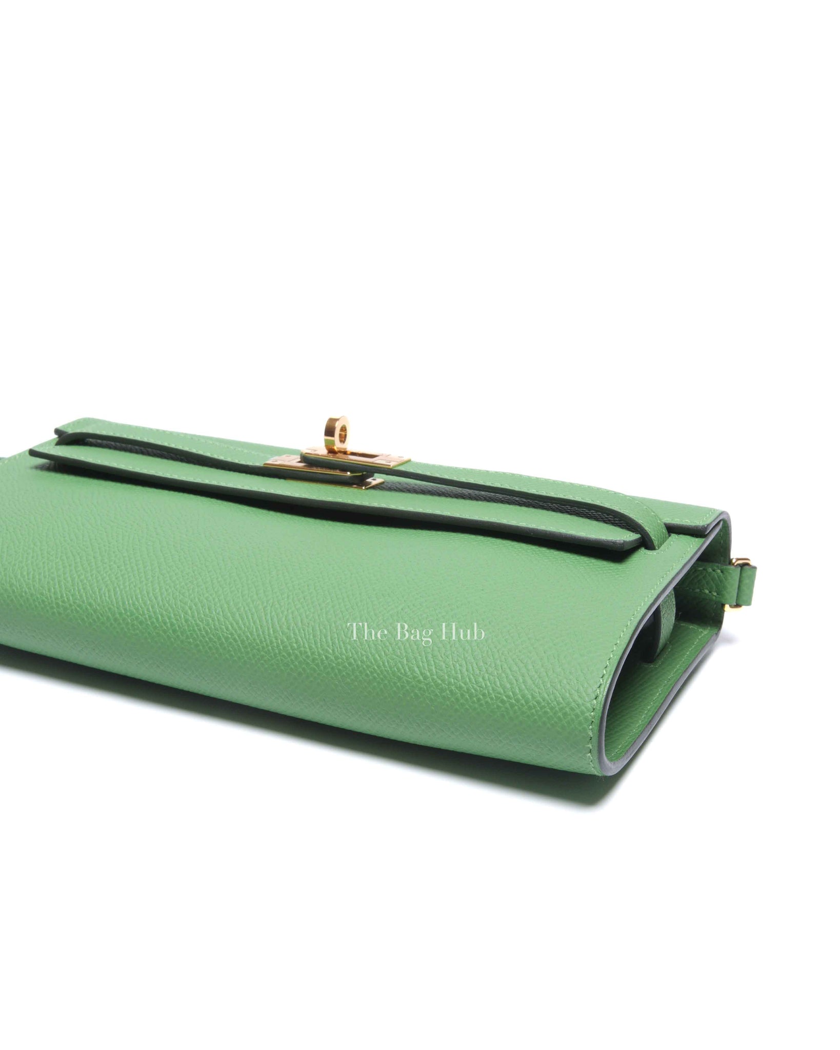 Hermes Vert Yucca Epsom Kelly To Go Wallet GHW