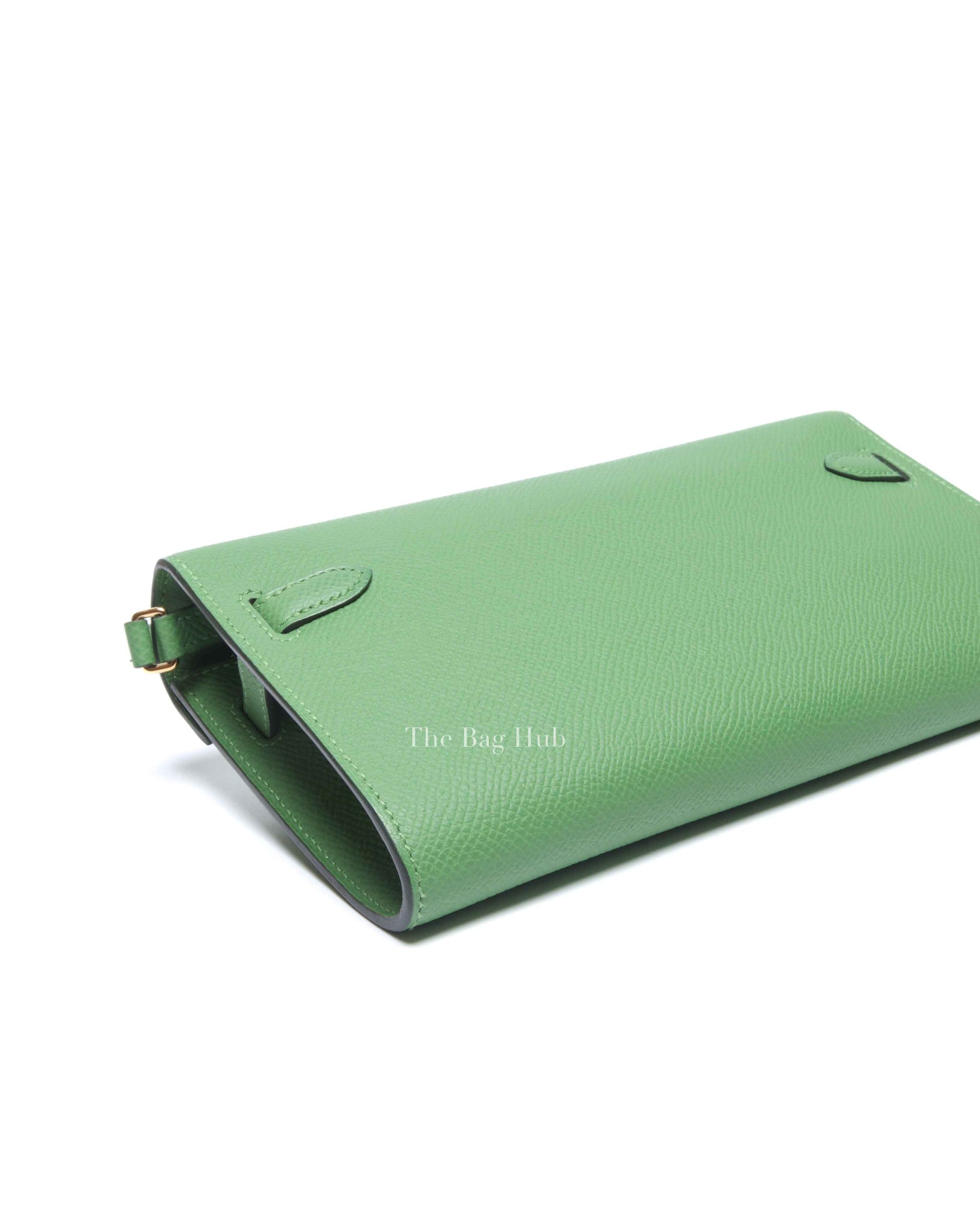 Hermes Vert Yucca Epsom Kelly To Go Wallet GHW