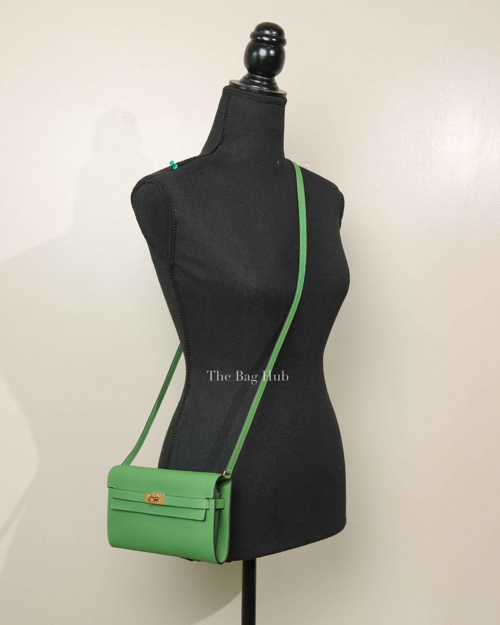 Hermes Vert Yucca Epsom Kelly To Go Wallet GHW