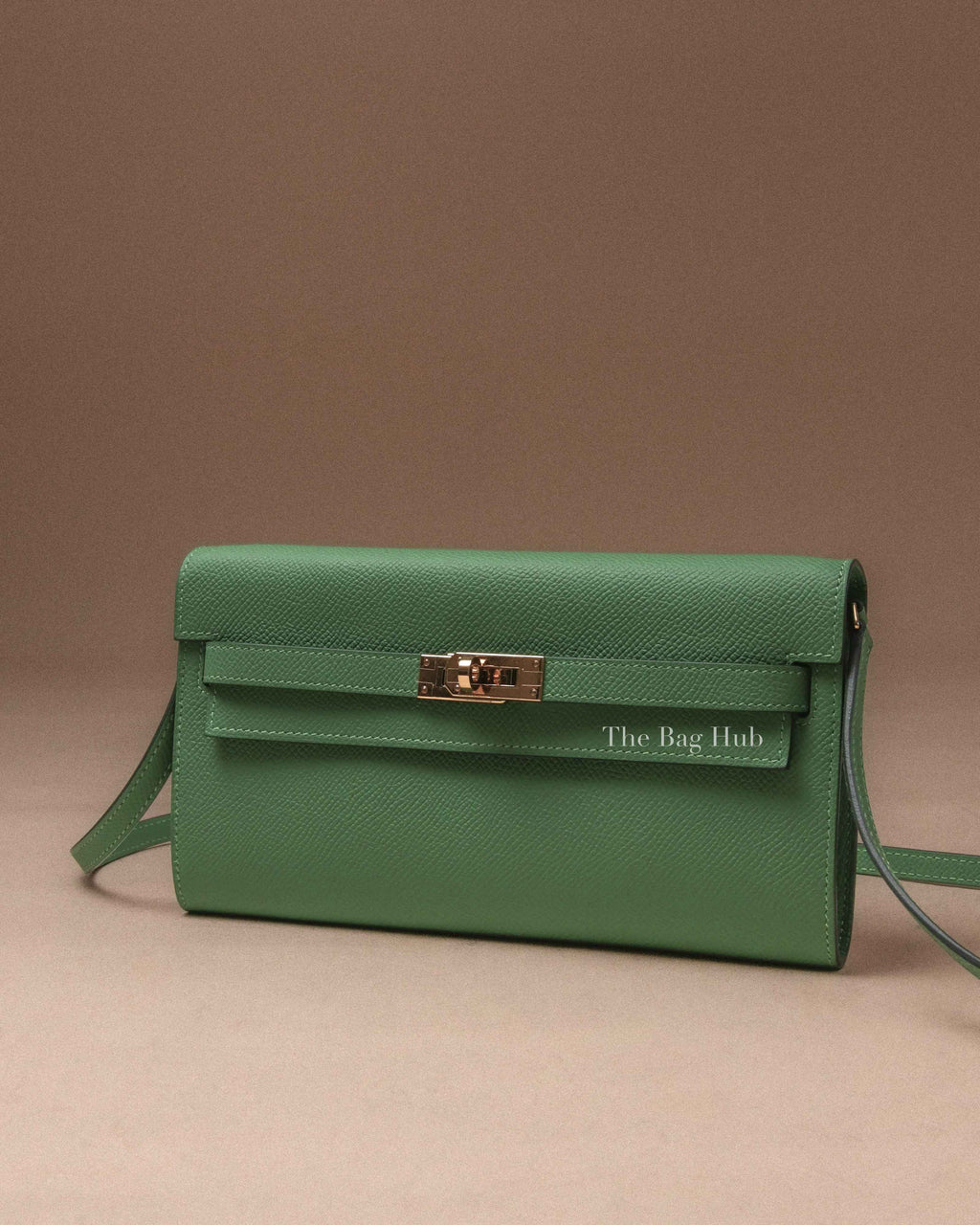 Hermes Vert Yucca Epsom Kelly To Go Wallet GHW