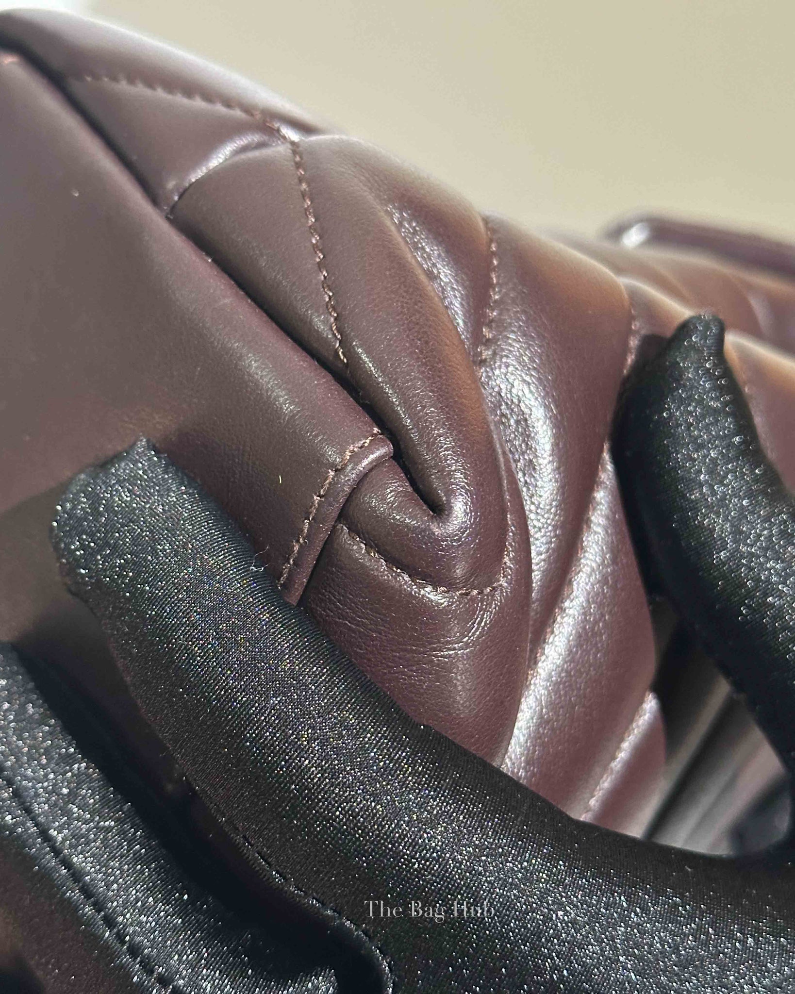 Saint Laurent Soil Brown Calfskin Y Quilted Monogram Medium Loulou Chain Bag