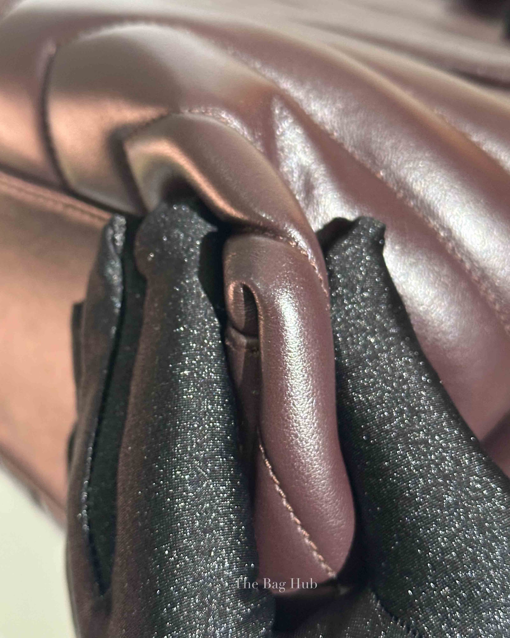 Saint Laurent Soil Brown Calfskin Y Quilted Monogram Medium Loulou Chain Bag