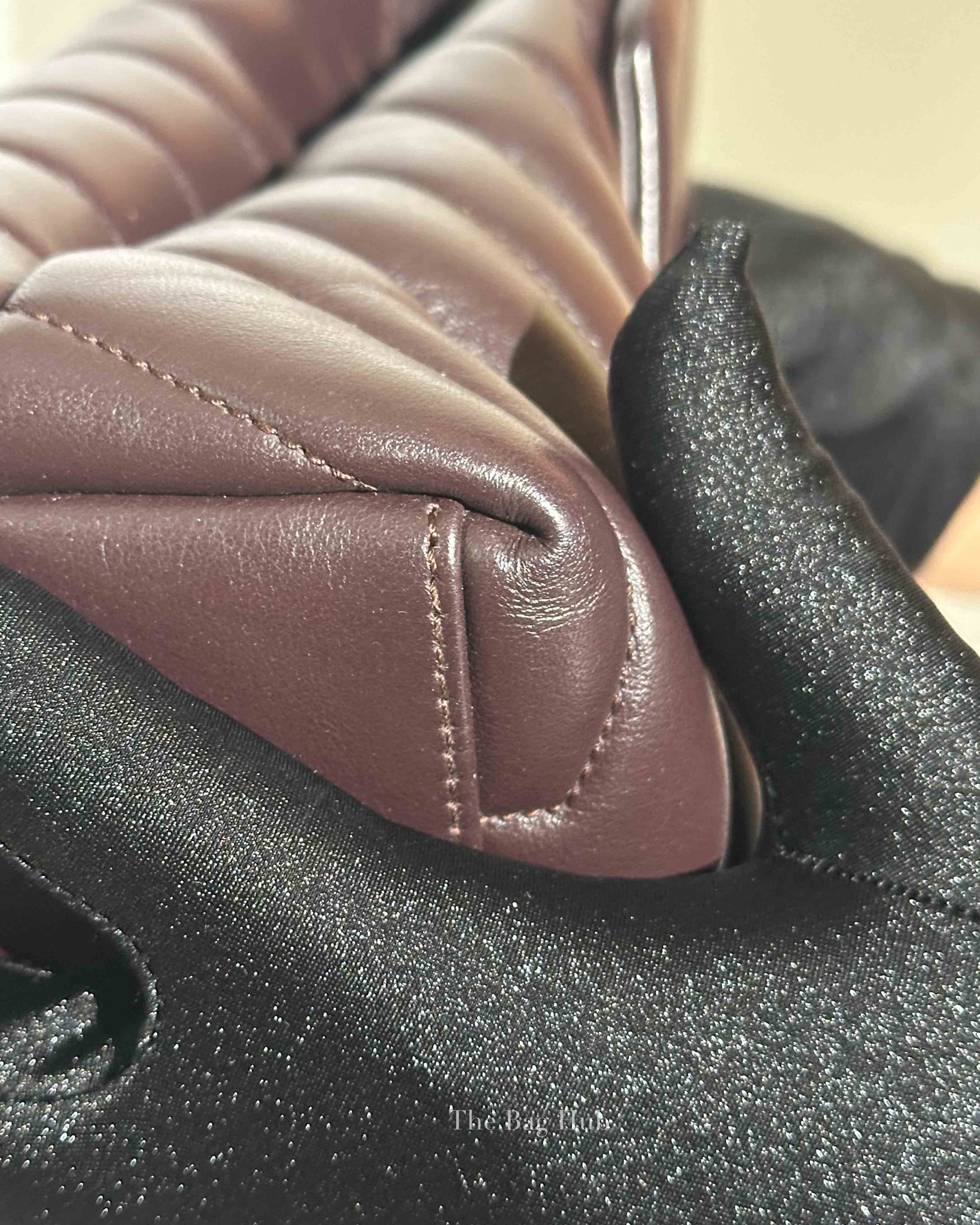 Saint Laurent Soil Brown Calfskin Y Quilted Monogram Medium Loulou Chain Bag