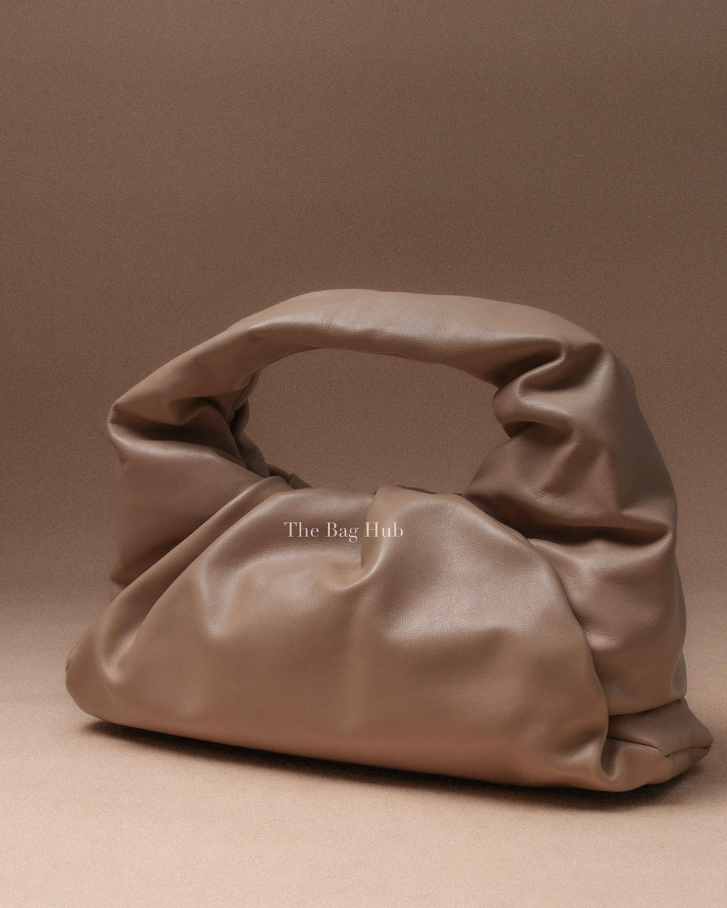 Bottega Veneta Nude Calfskin Leather The Pouch Shoulder Bag