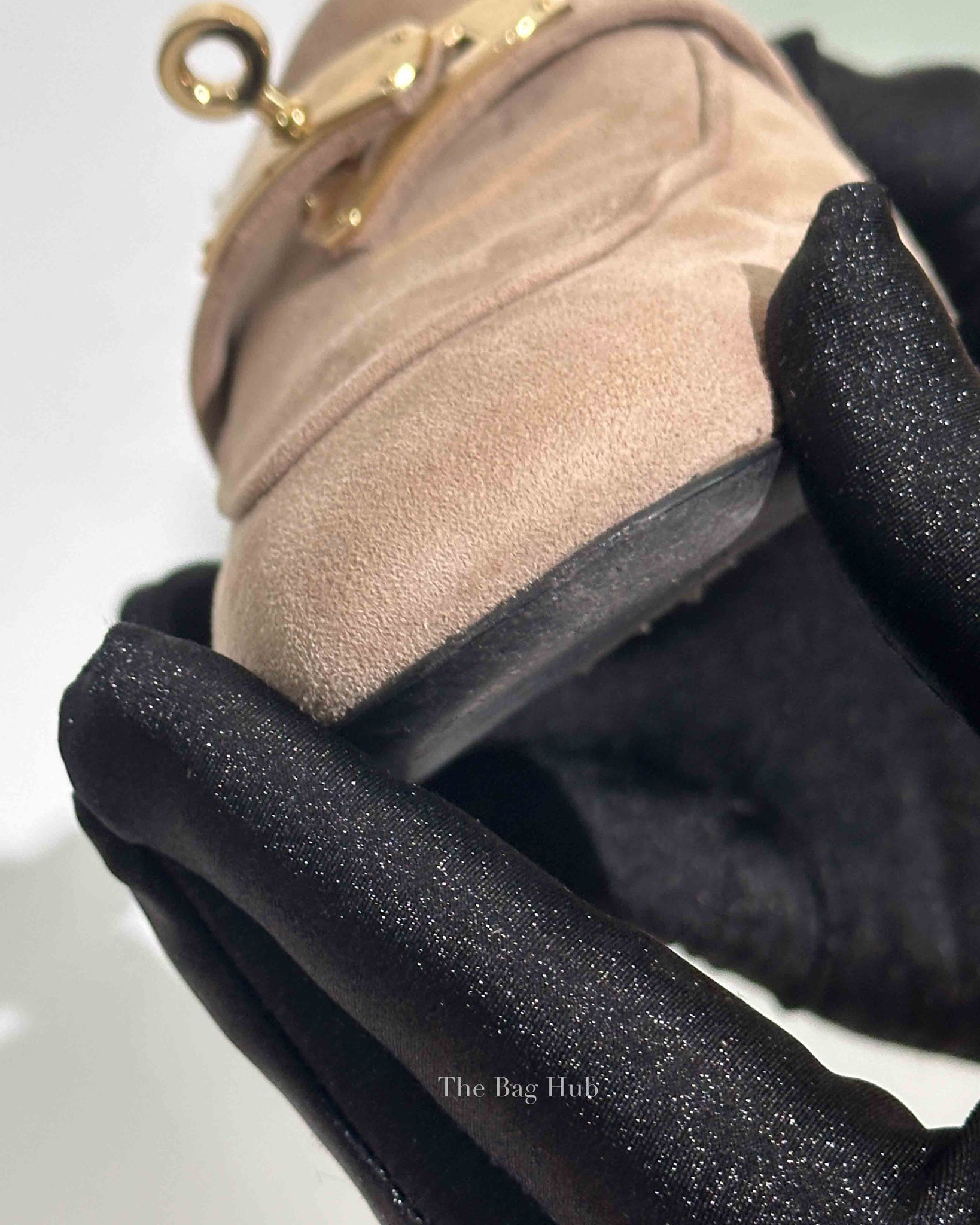 Hermes Beige Sable Suede Goatskin Oz Mules Size 36.5