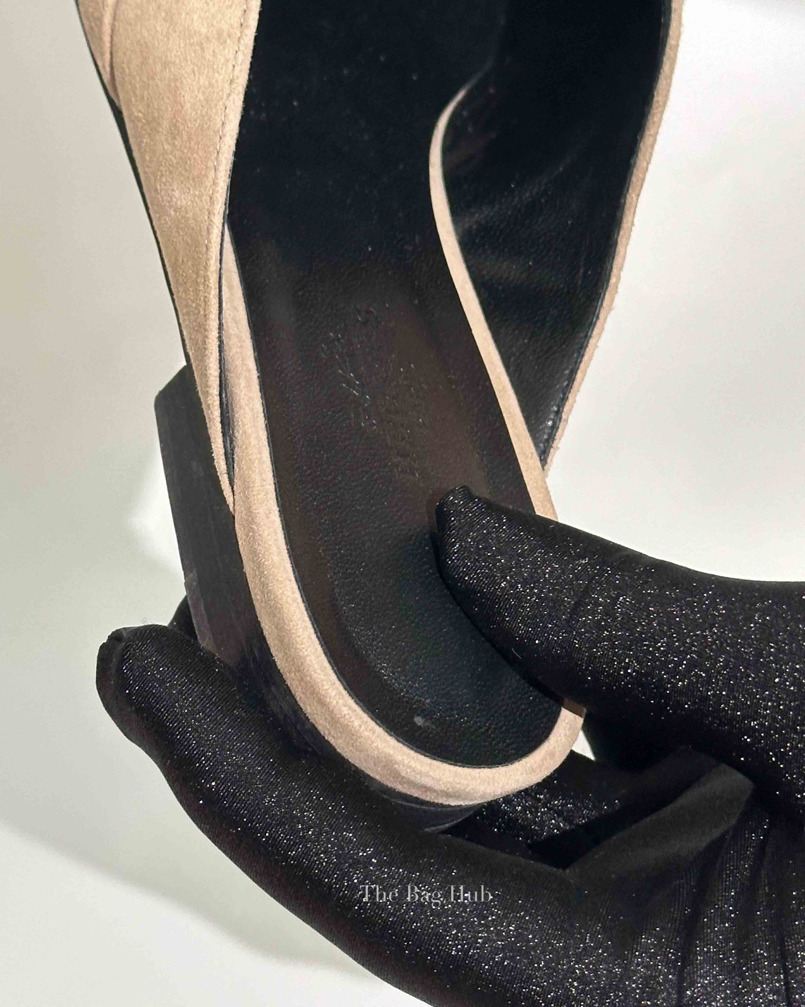 Hermes Beige Sable Suede Goatskin Oz Mules Size 36.5