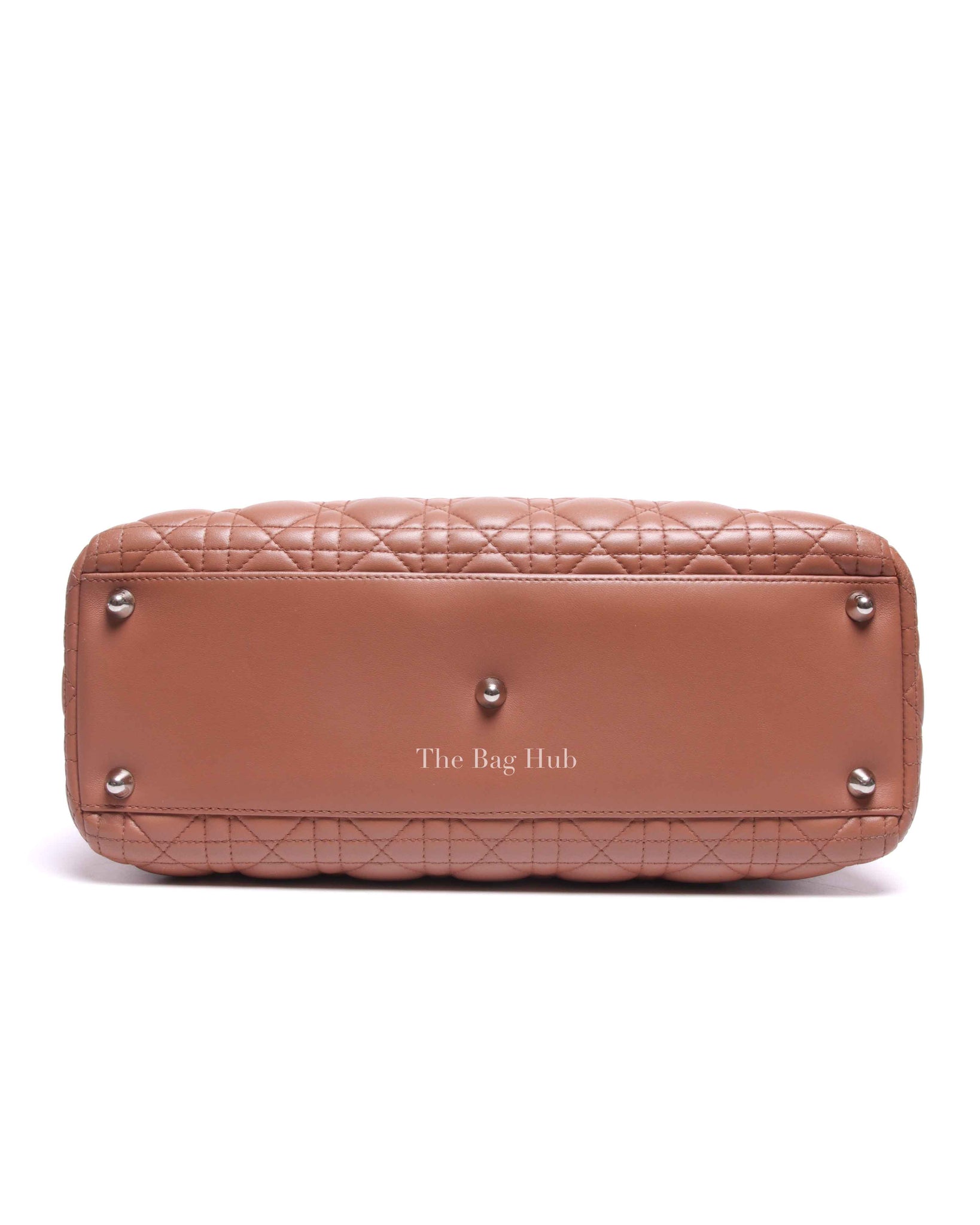 Dior Nude Cannage Lambskin Lady Dior Large Bag