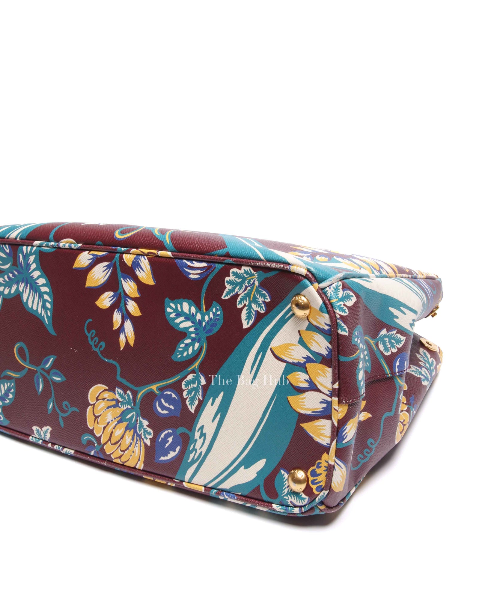 Prada Floral Saffiano Leather Galleria Medium Tote Bag BN2274