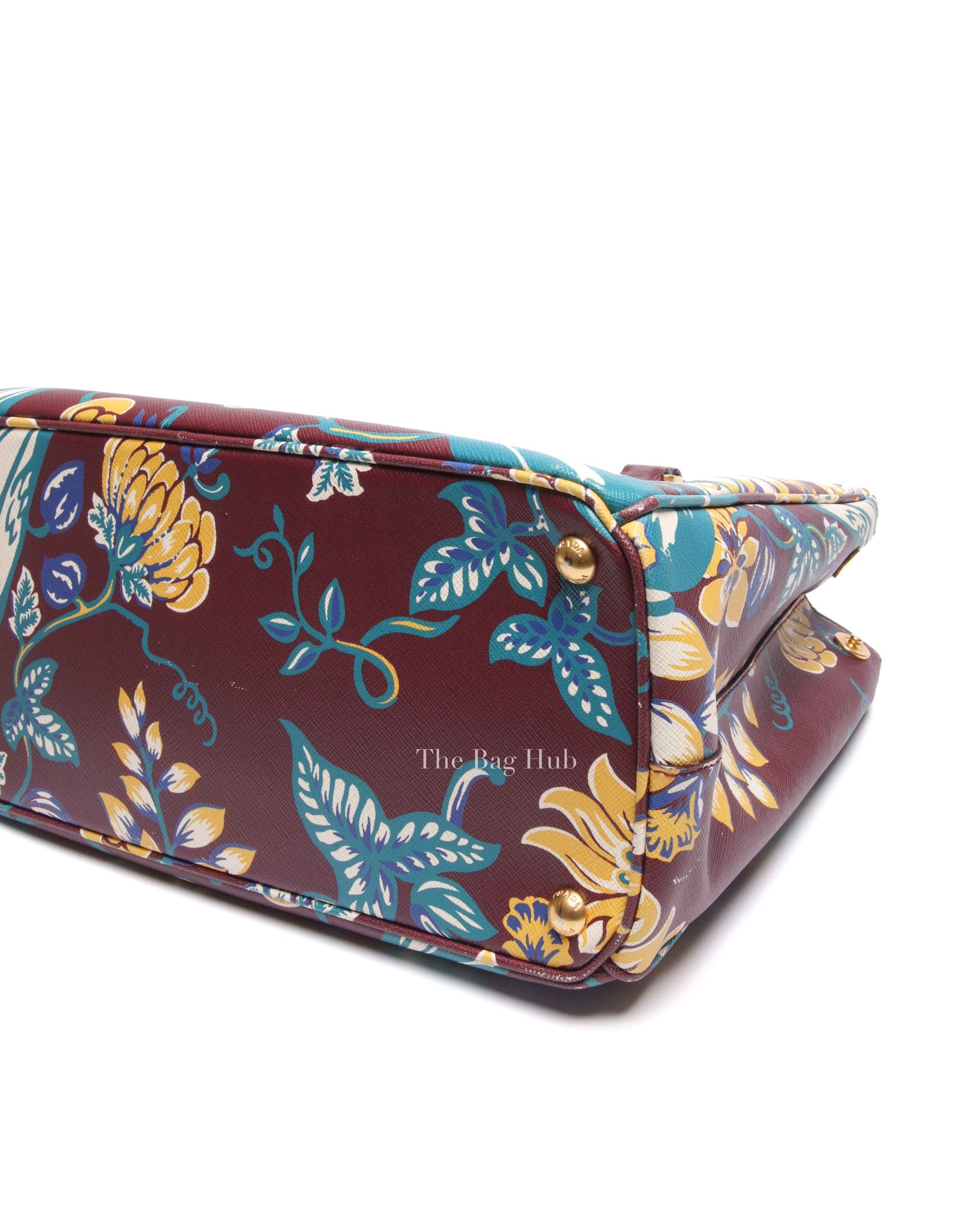 Prada Floral Saffiano Leather Galleria Medium Tote Bag BN2274