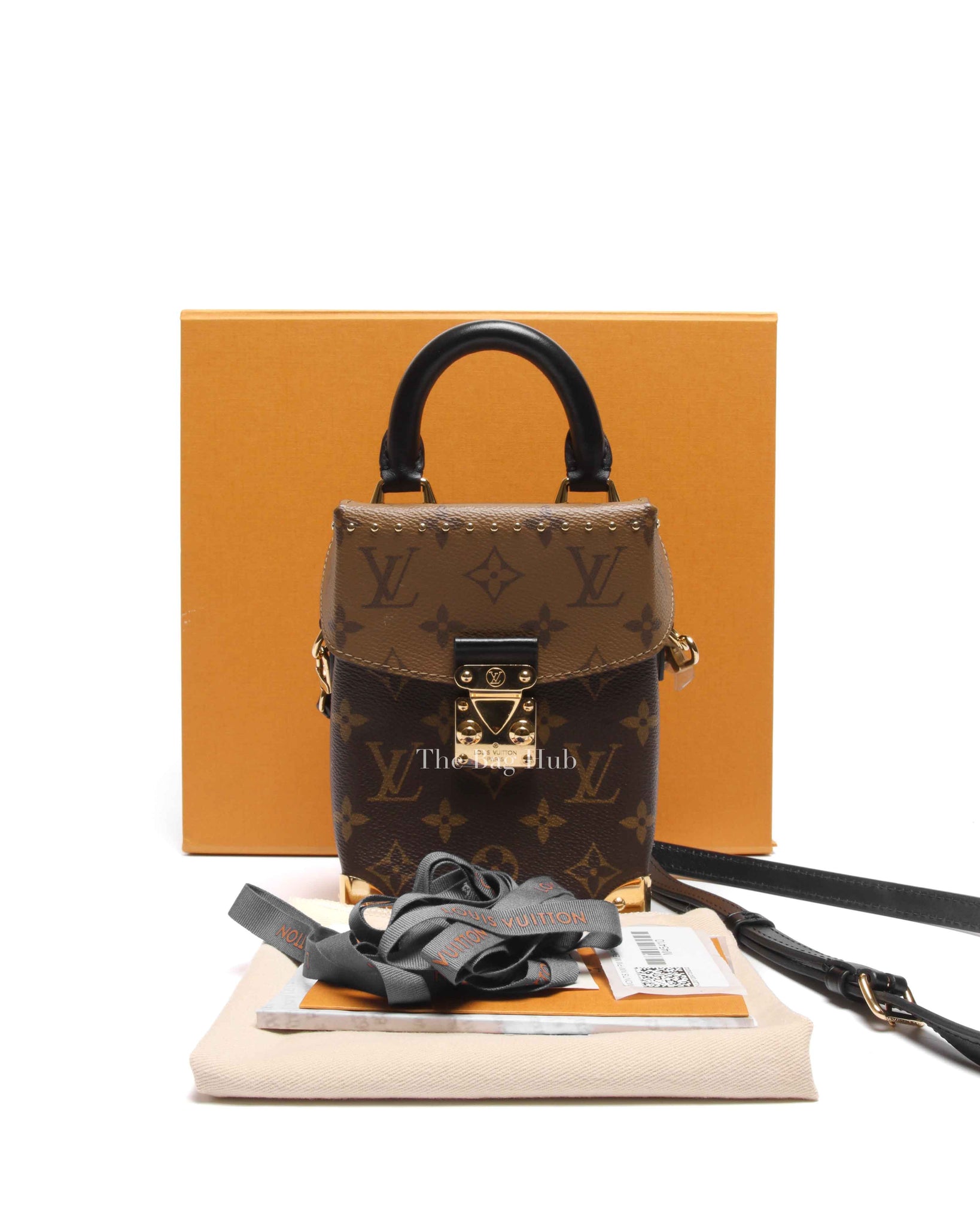 Louis Vuitton Brown Reverse Monogram Canvas Camera Box Bag