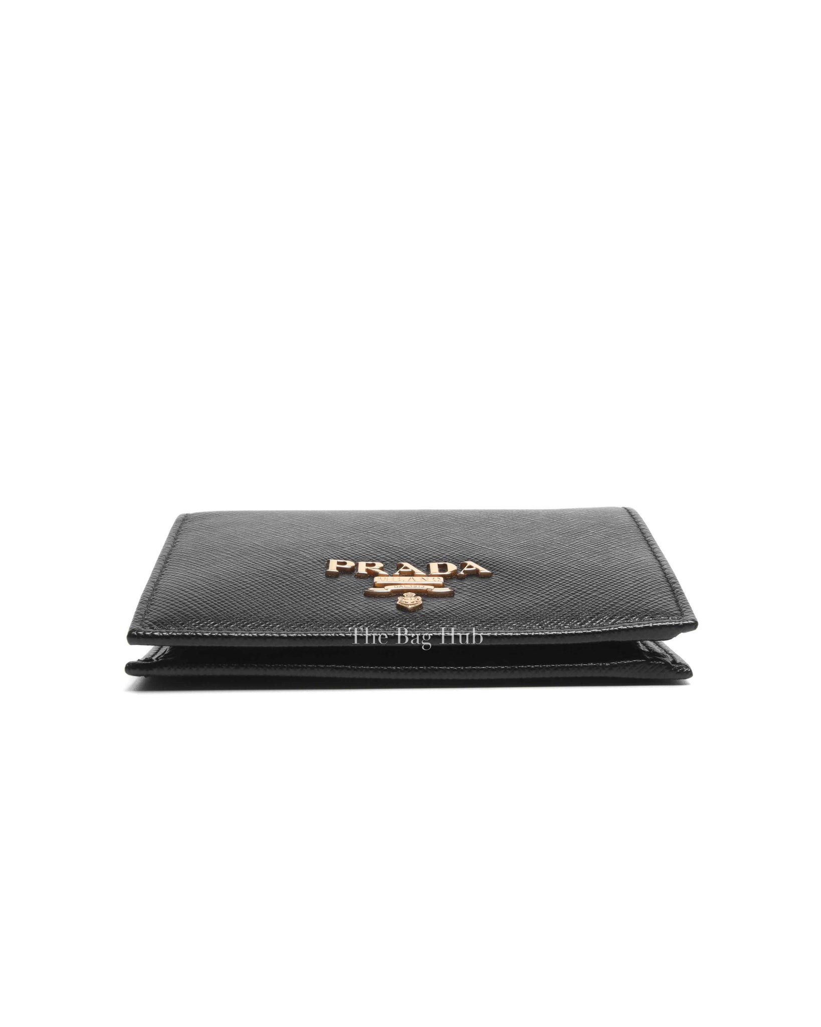 Prada Black Saffiano Leather Bi-fold Wallet 1MV204