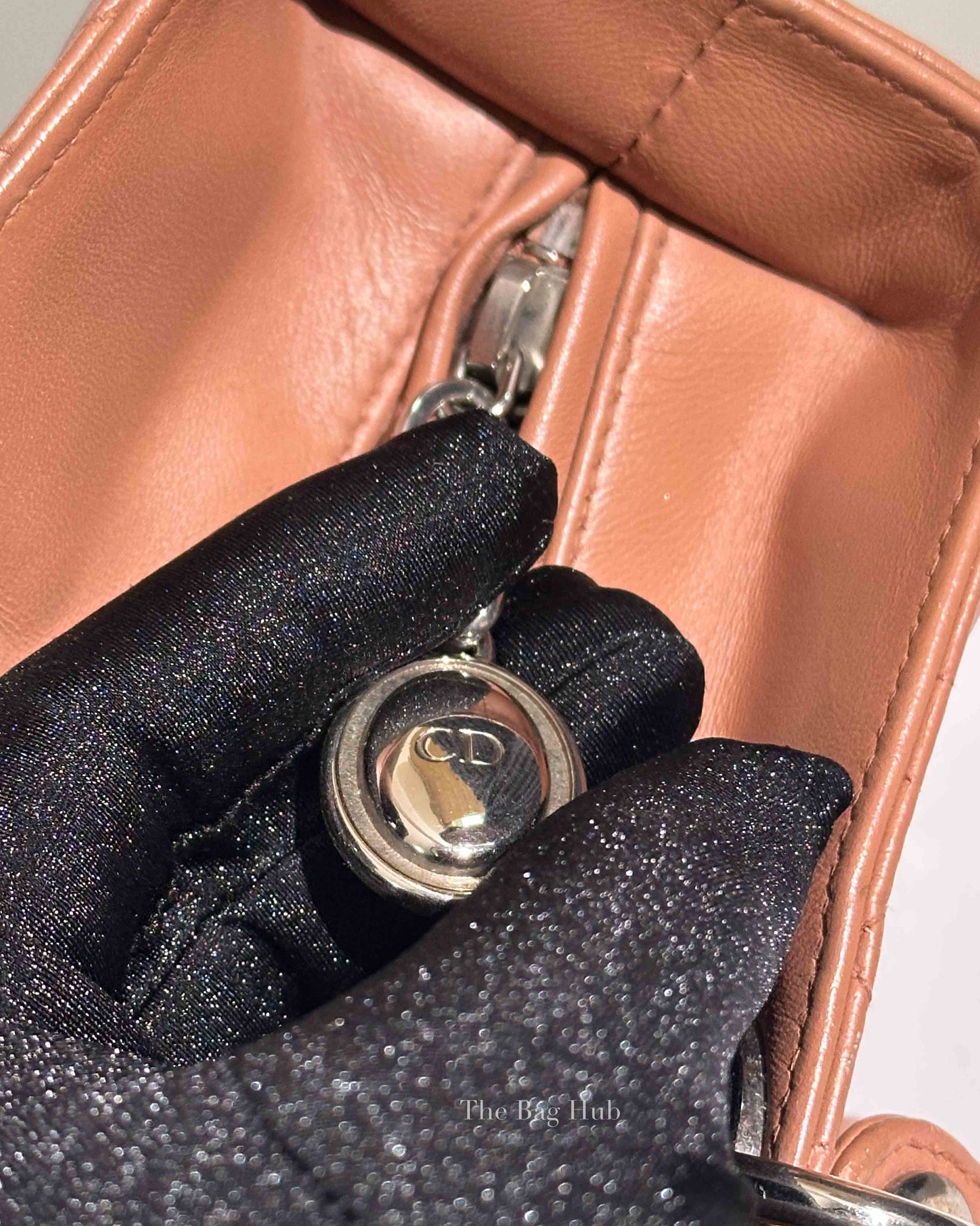 Dior Nude Cannage Lambskin Lady Dior Large Bag