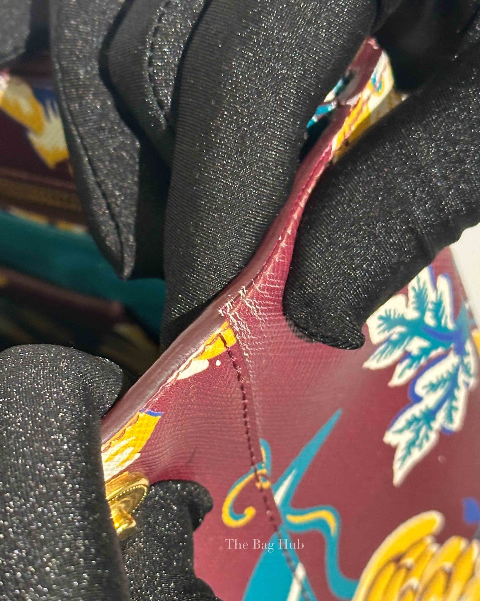 Prada Floral Saffiano Leather Galleria Medium Tote Bag BN2274