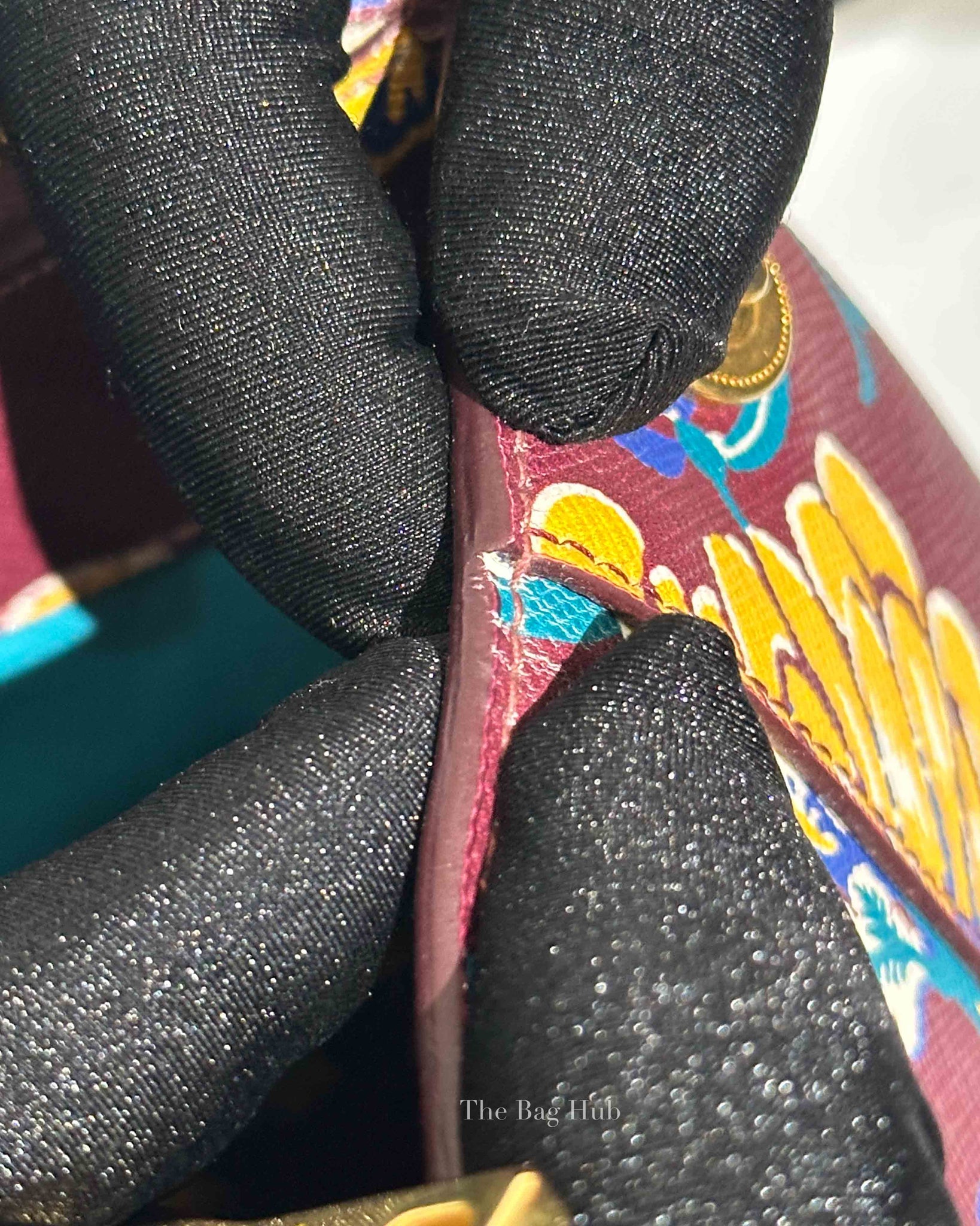 Prada Floral Saffiano Leather Galleria Medium Tote Bag BN2274