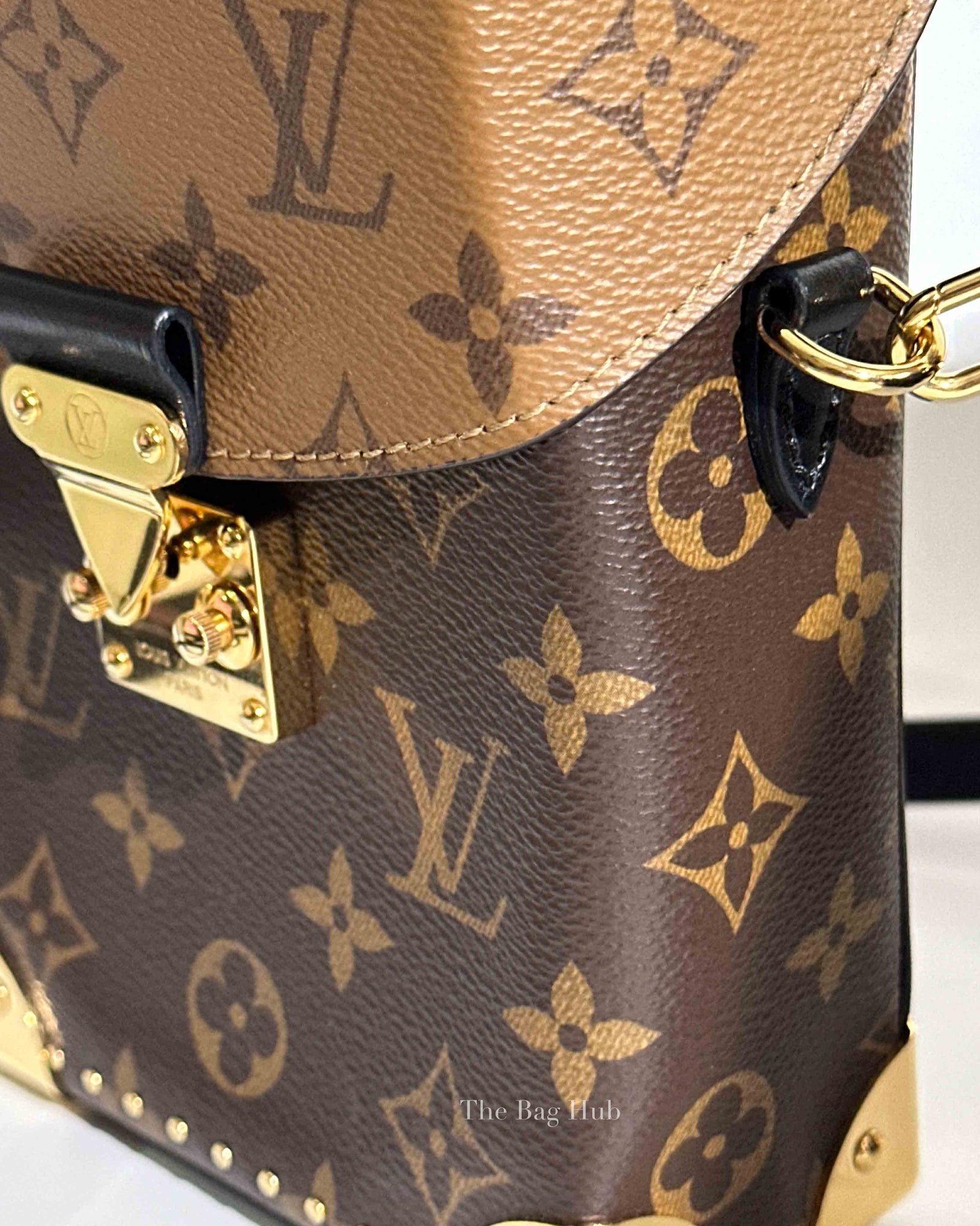 Louis Vuitton Brown Reverse Monogram Canvas Camera Box Bag