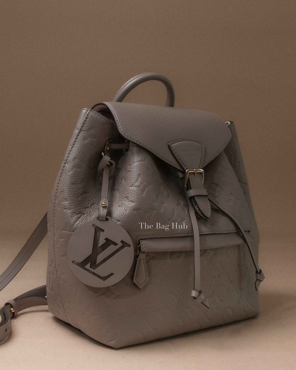 Louis Vuitton Turtledove Monogram Empreinte Leather Montsouris PM Backpack