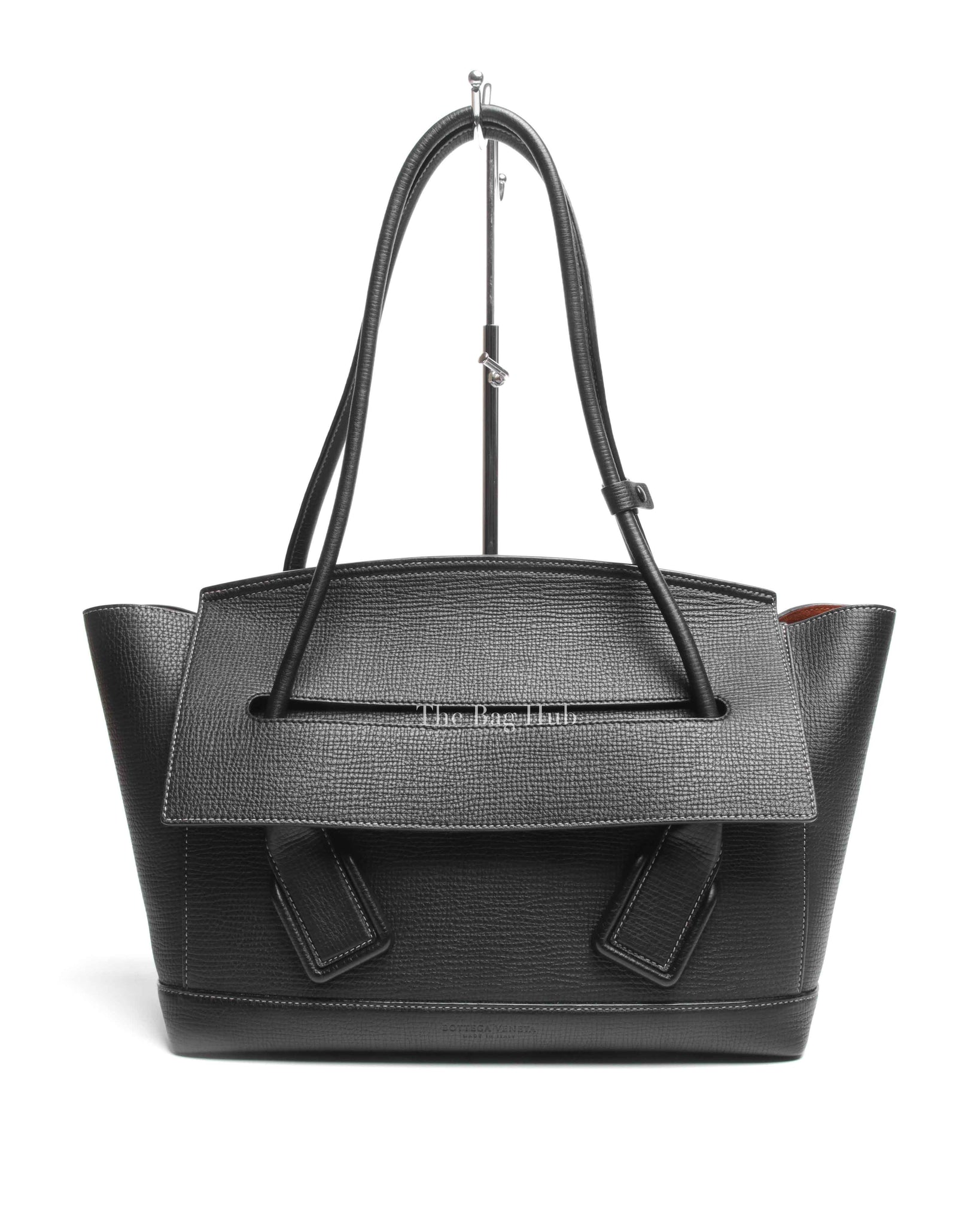 Bottega Veneta Black Leather Arco Large Bag