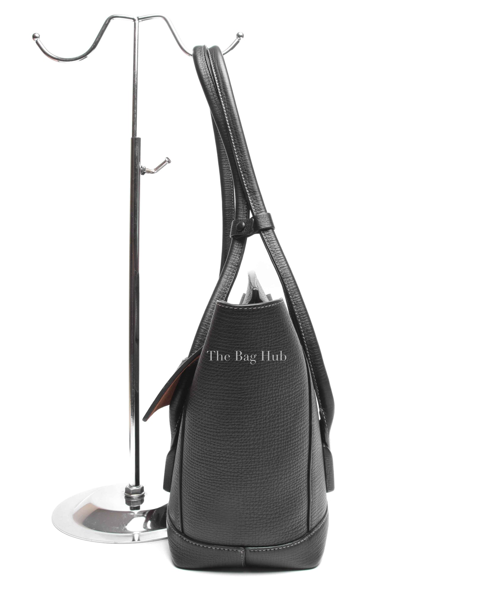 Bottega Veneta Black Leather Arco Large Bag