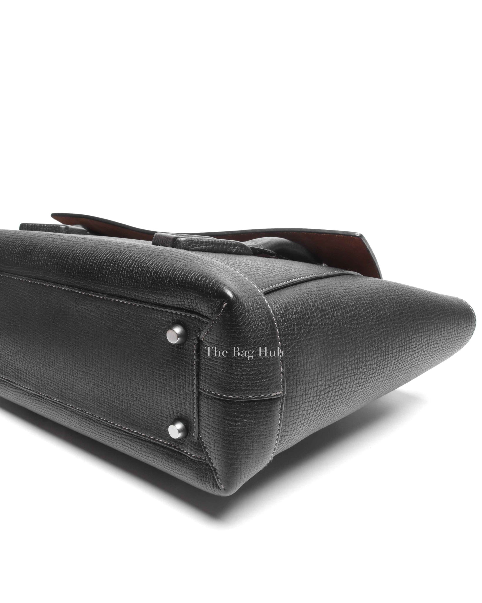 Bottega Veneta Black Leather Arco Large Bag