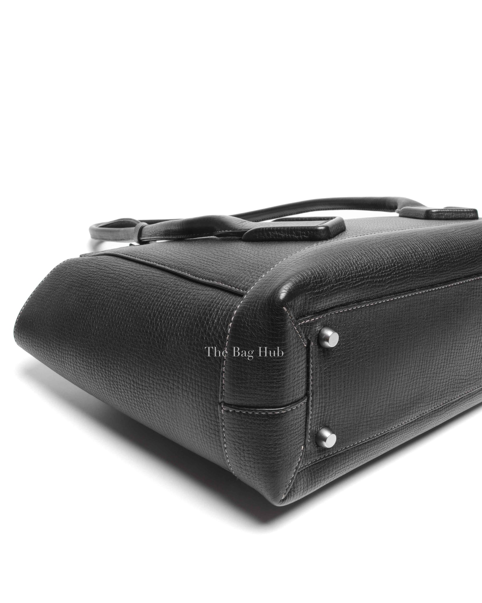 Bottega Veneta Black Leather Arco Large Bag