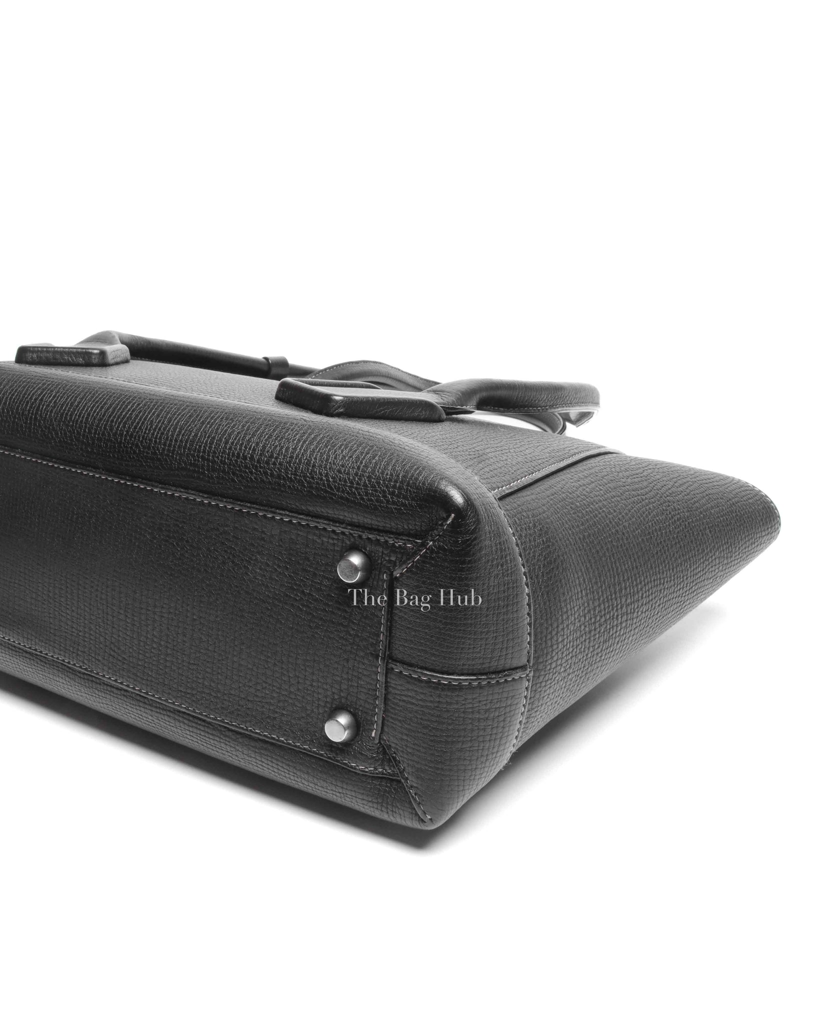 Bottega Veneta Black Leather Arco Large Bag