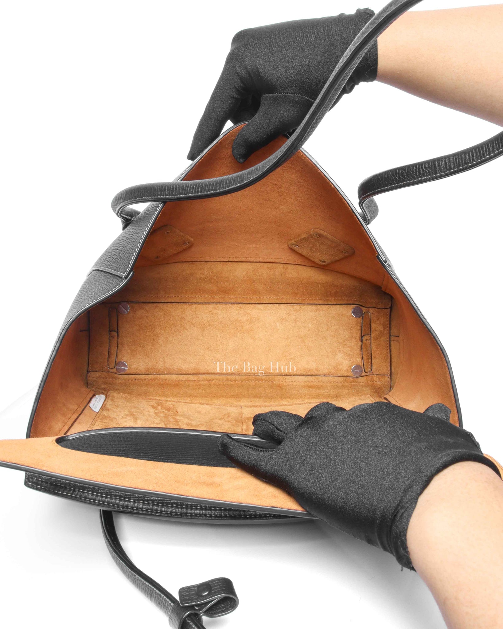 Bottega Veneta Black Leather Arco Large Bag