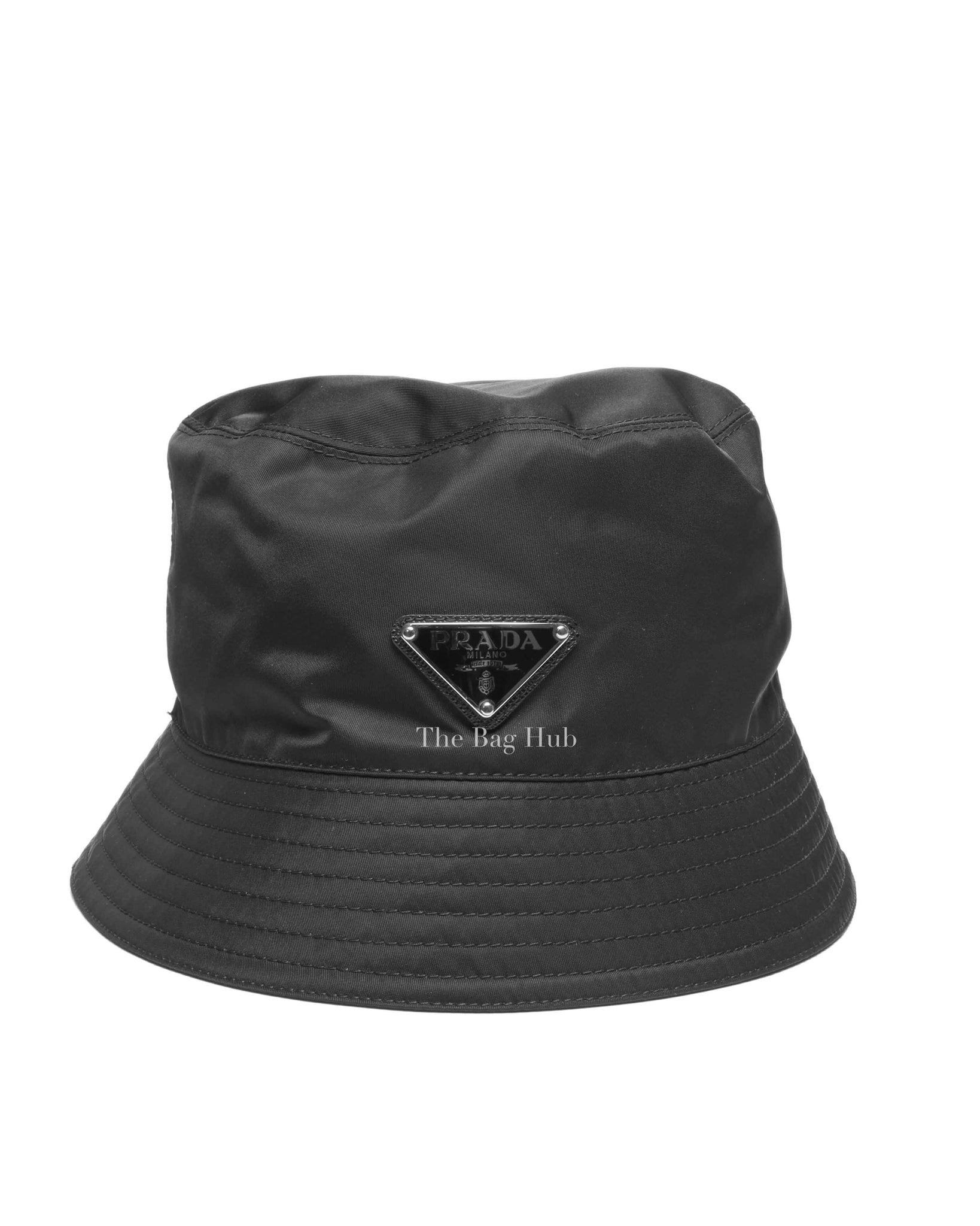 Prada Black Re-Nylon Bucket Hat Size M | Designer Brand  display picture 2