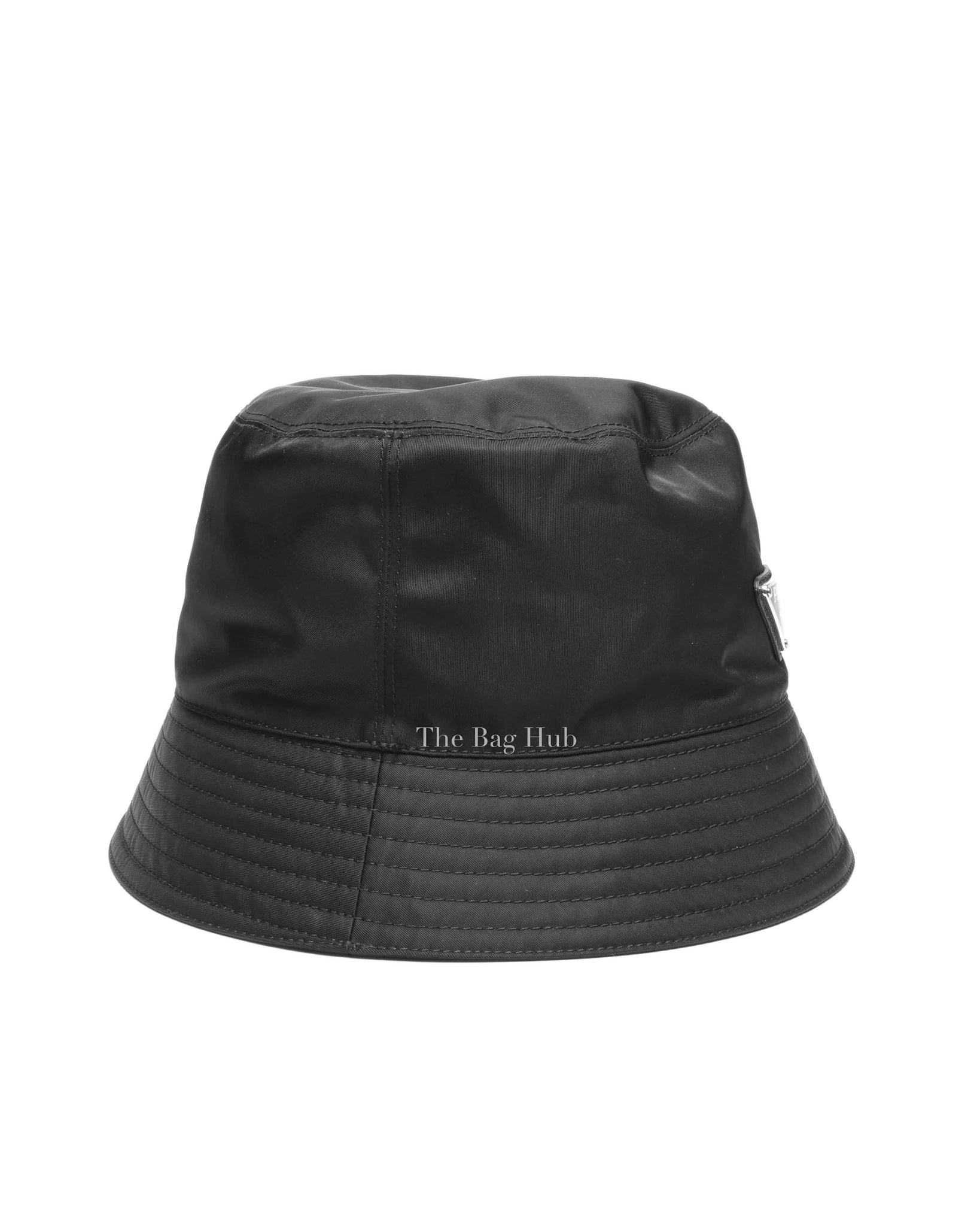 Prada Black Re-Nylon Bucket Hat Size M | Designer Brand