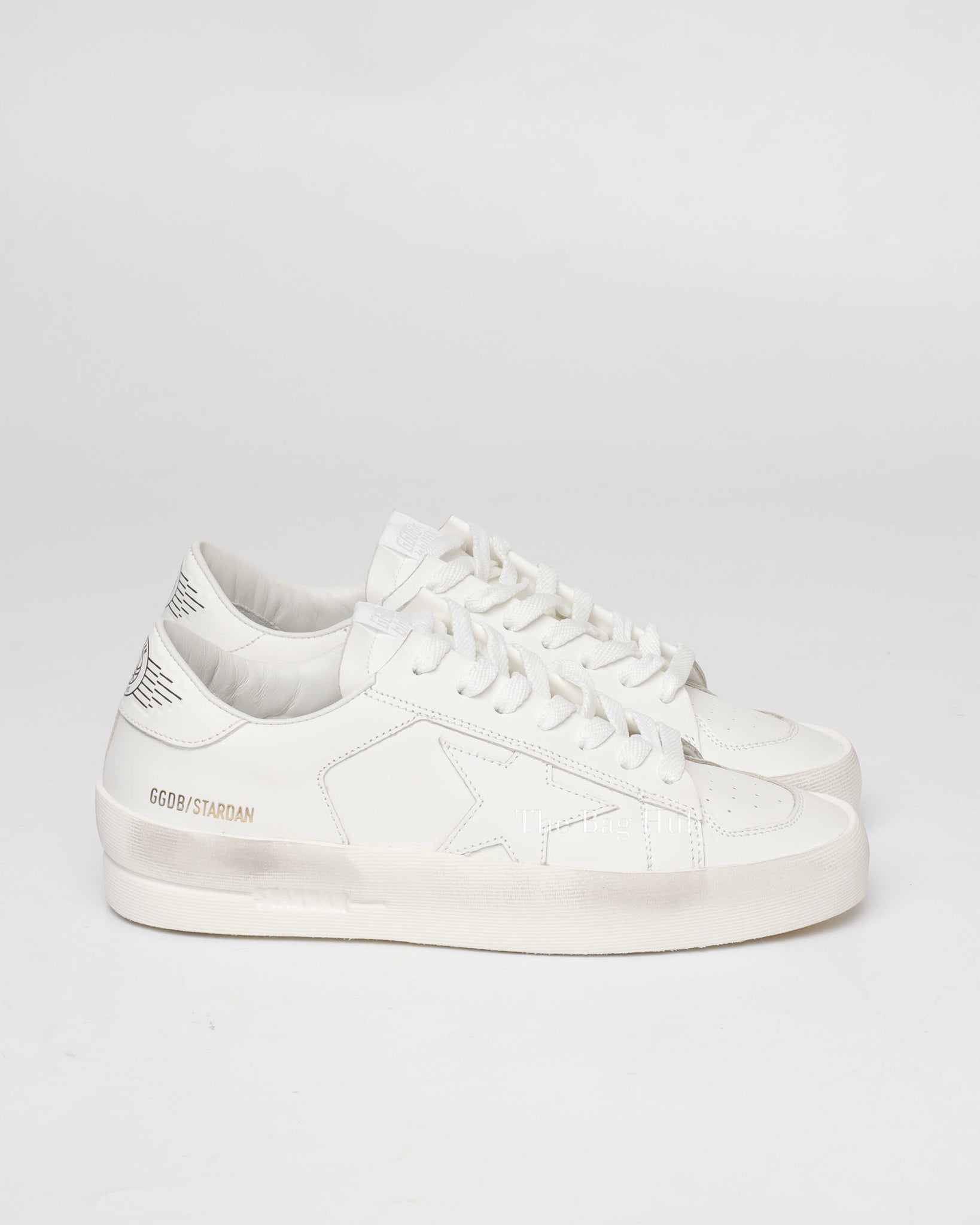 Golden Goose White Leather Stardan Sneakers Size 36-5