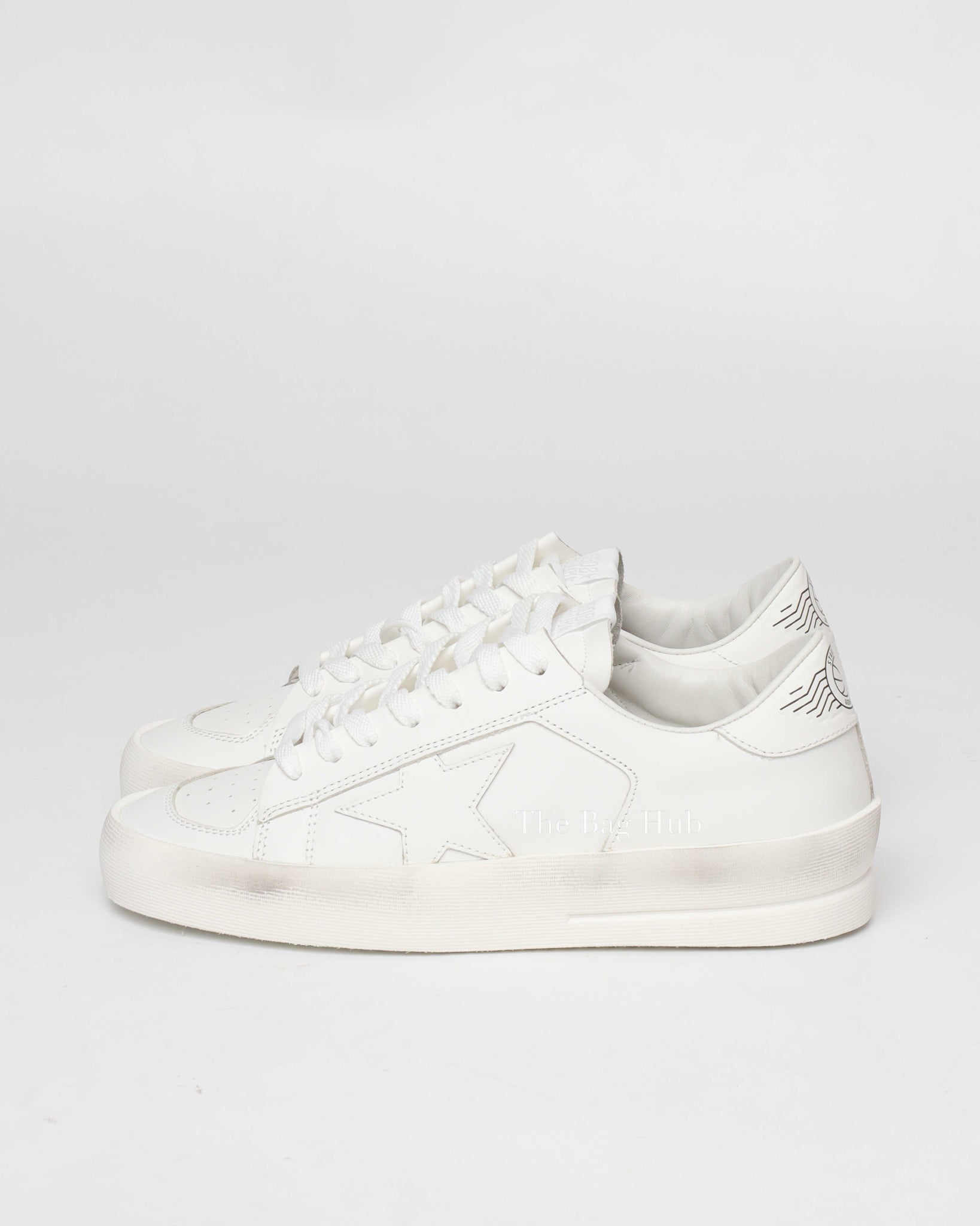 Golden Goose White Leather Stardan Sneakers Size 36-6