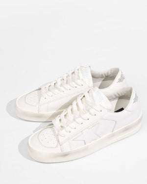 Golden Goose White Leather Stardan Sneakers Size 36-1