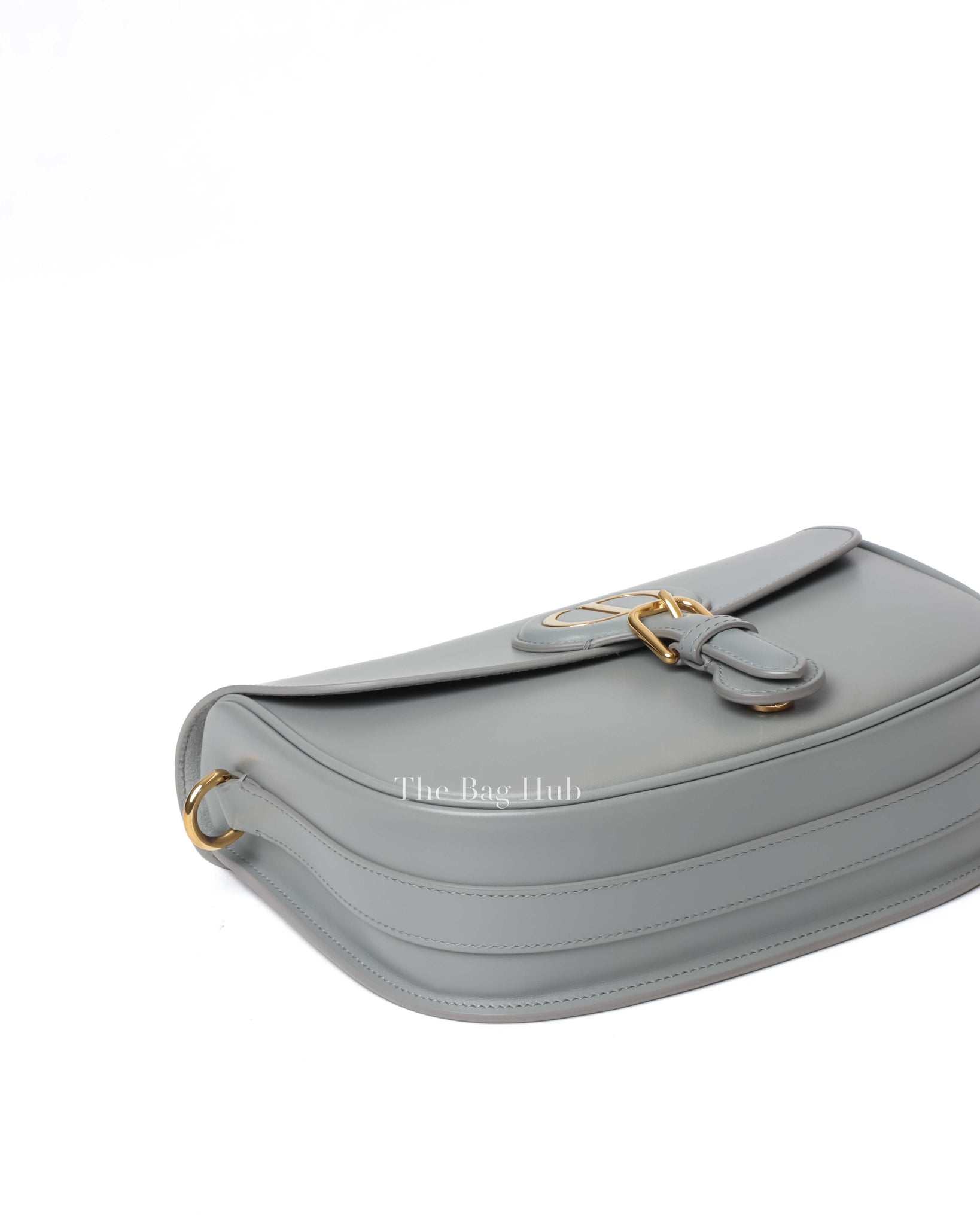 Dior Grey Box Calfskin Medium Bobby Bag-7