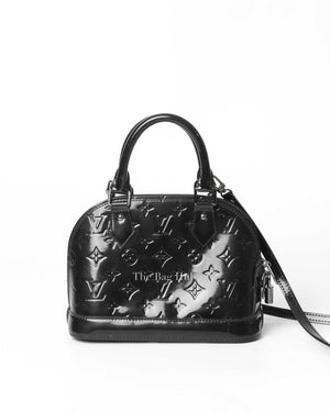 Louis Vuitton Black Patent Leather Alma BB Handbag-3