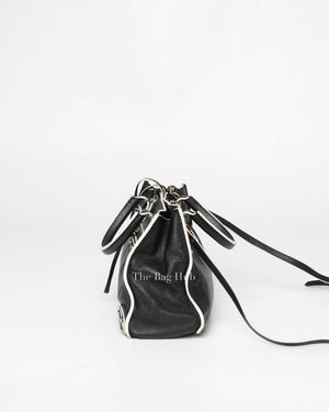 Balenciaga Black/White Leather Mini Papier A4 Crossbody Bag-4