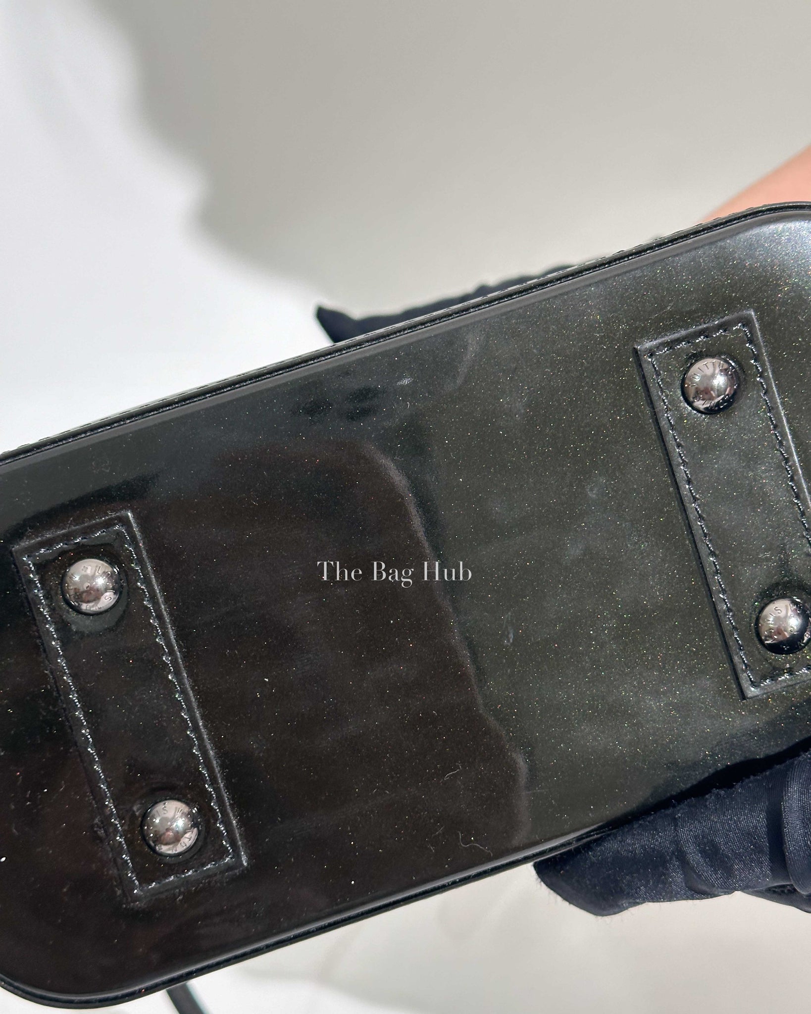 Louis Vuitton Black Patent Leather Alma BB Handbag-22
