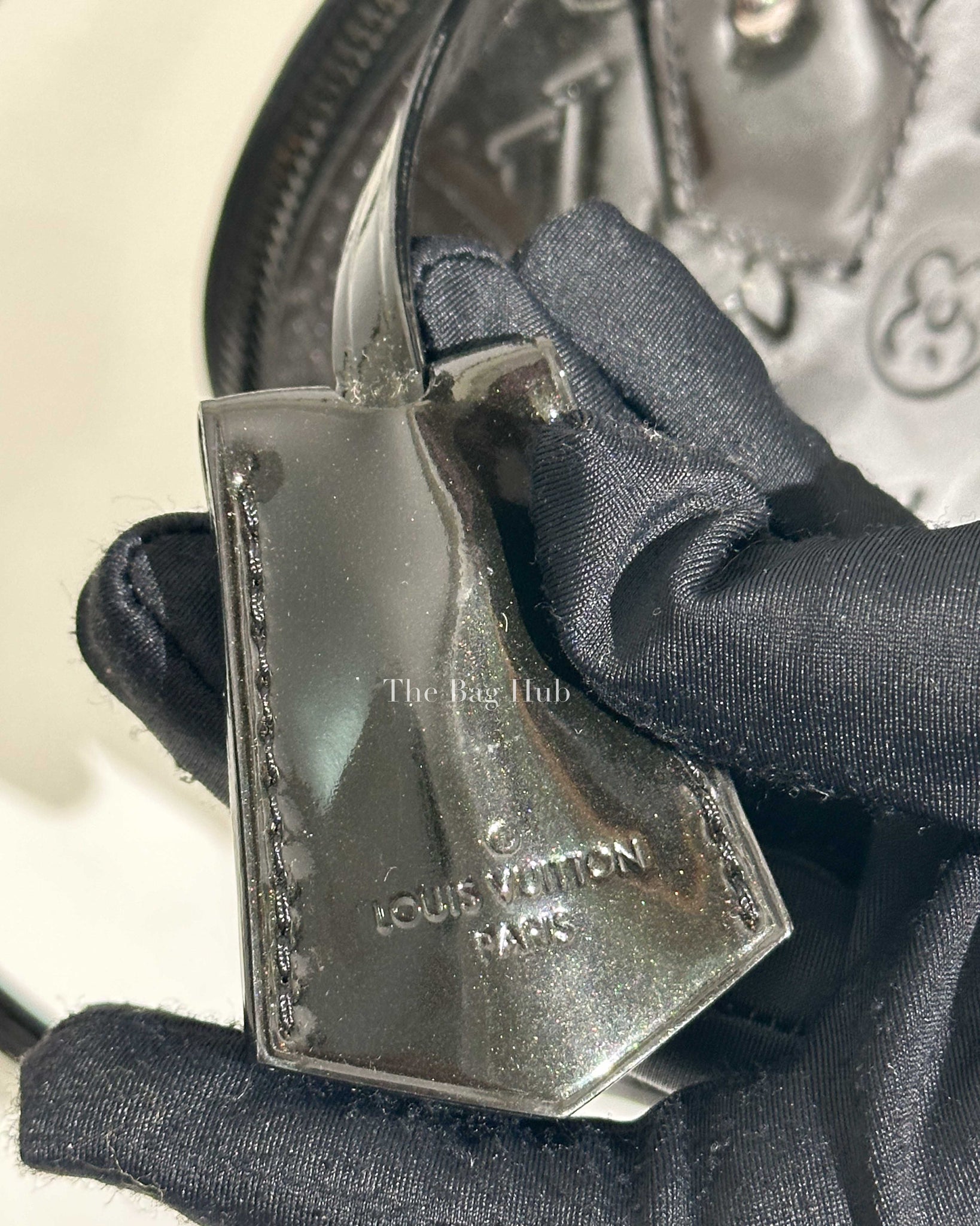 Louis Vuitton Black Patent Leather Alma BB Handbag-23