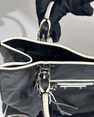 Balenciaga Black/White Leather Mini Papier A4 Crossbody Bag-14