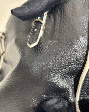 Balenciaga Black/White Leather Mini Papier A4 Crossbody Bag-19