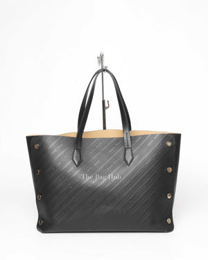 Givenchy Black Leather Medium Bond Shopper Tote Bag-3